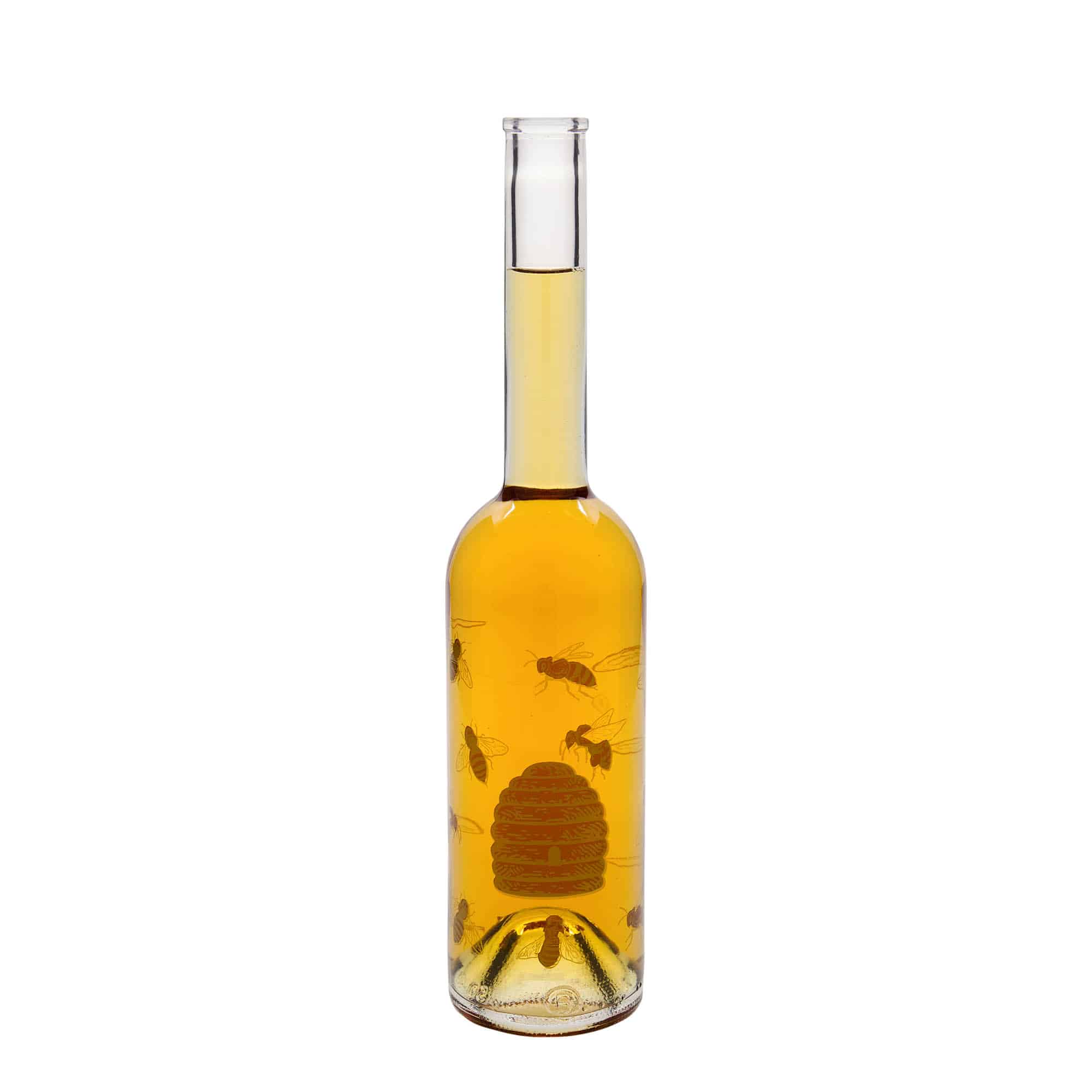 Shishe qelqi 500 ml 'Opera', motiv: Bletë, gojë: korek