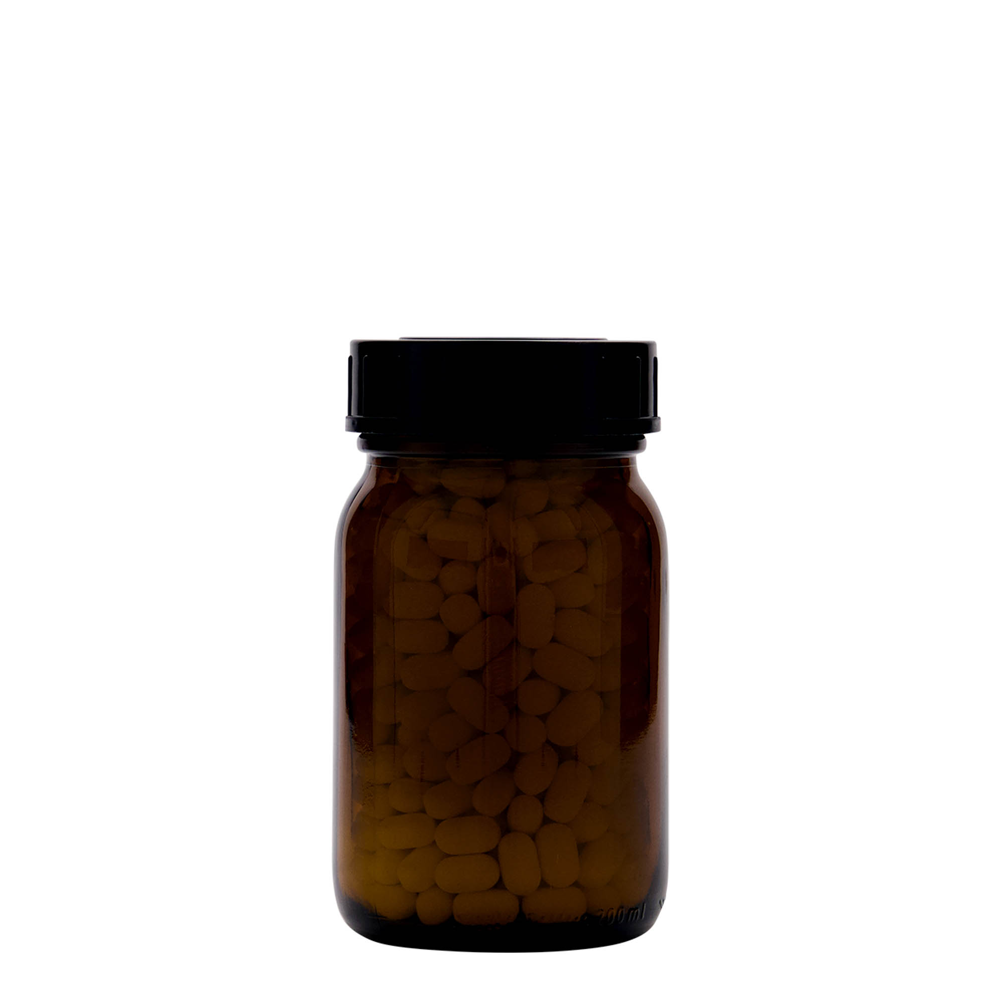 200 ml gotë me qafë të gjatë, kafe, hapja: DIN 55 200 ml gotë me qafë të gjatë, kafe, hapja: DIN 55