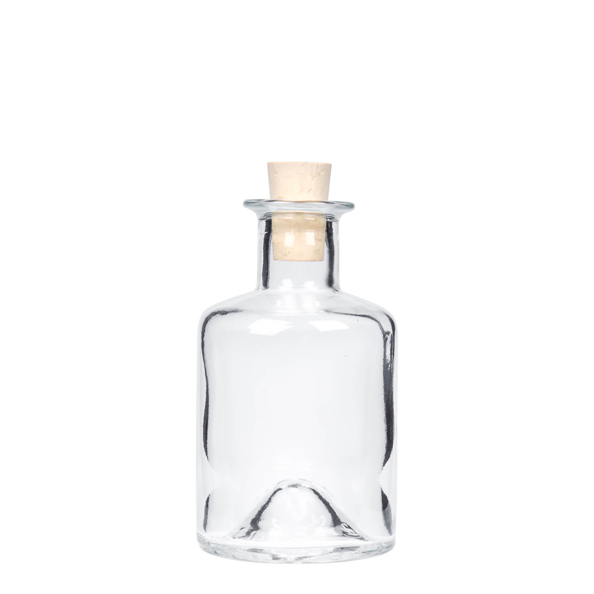 Shishe qelqi 200 ml farmacisti, goja: kork Shishe qelqi 200 ml farmacisti, goja: kork