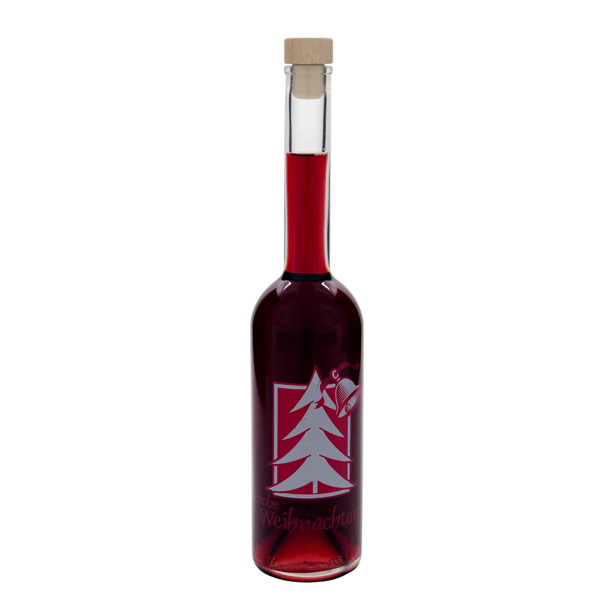 Shishe qelqi 500 ml 'Opera', motiv: Urim për Krishtlindje, gojë: Kork