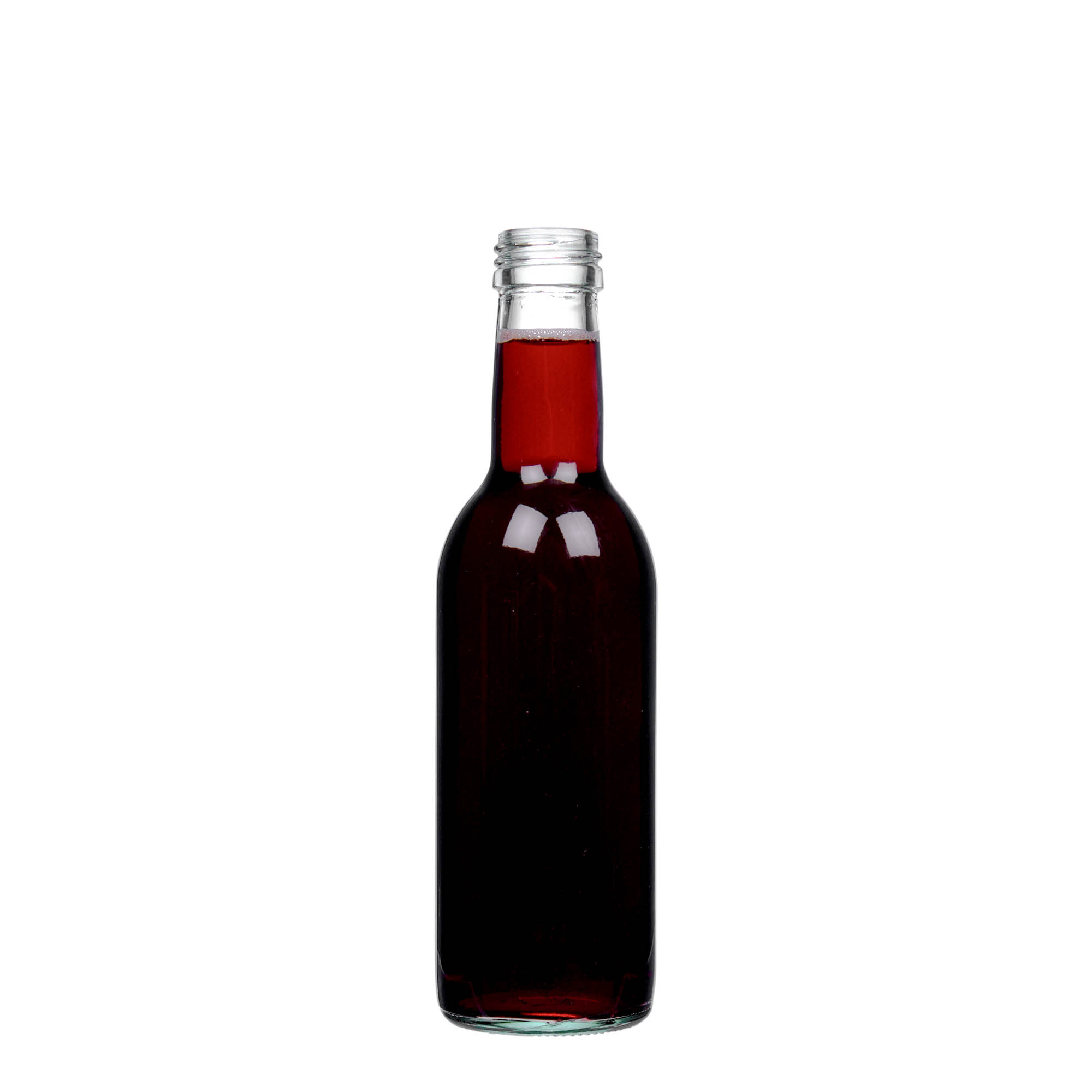 Shishe qelqi 250 ml 'Bordeaux', gojë: PP 28