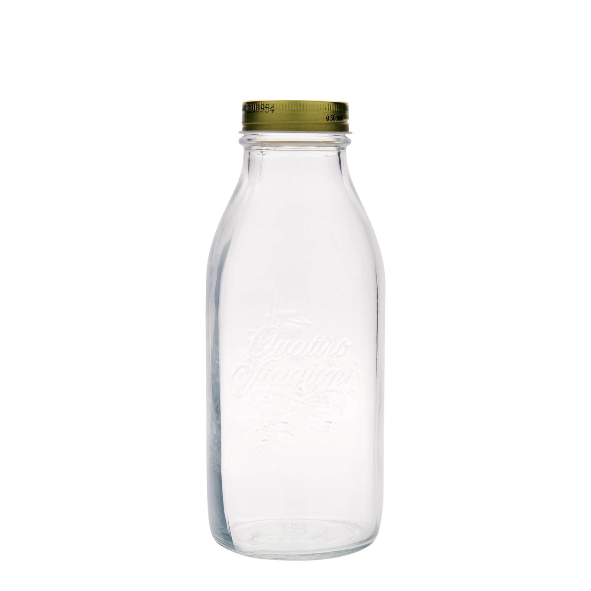 1.000 ml shishe qelqi 'Quattro Stagioni', Hapur: Kapak me vidë 1.000 ml shishe qelqi 'Quattro Stagioni', Hapur: Kapak me vidë