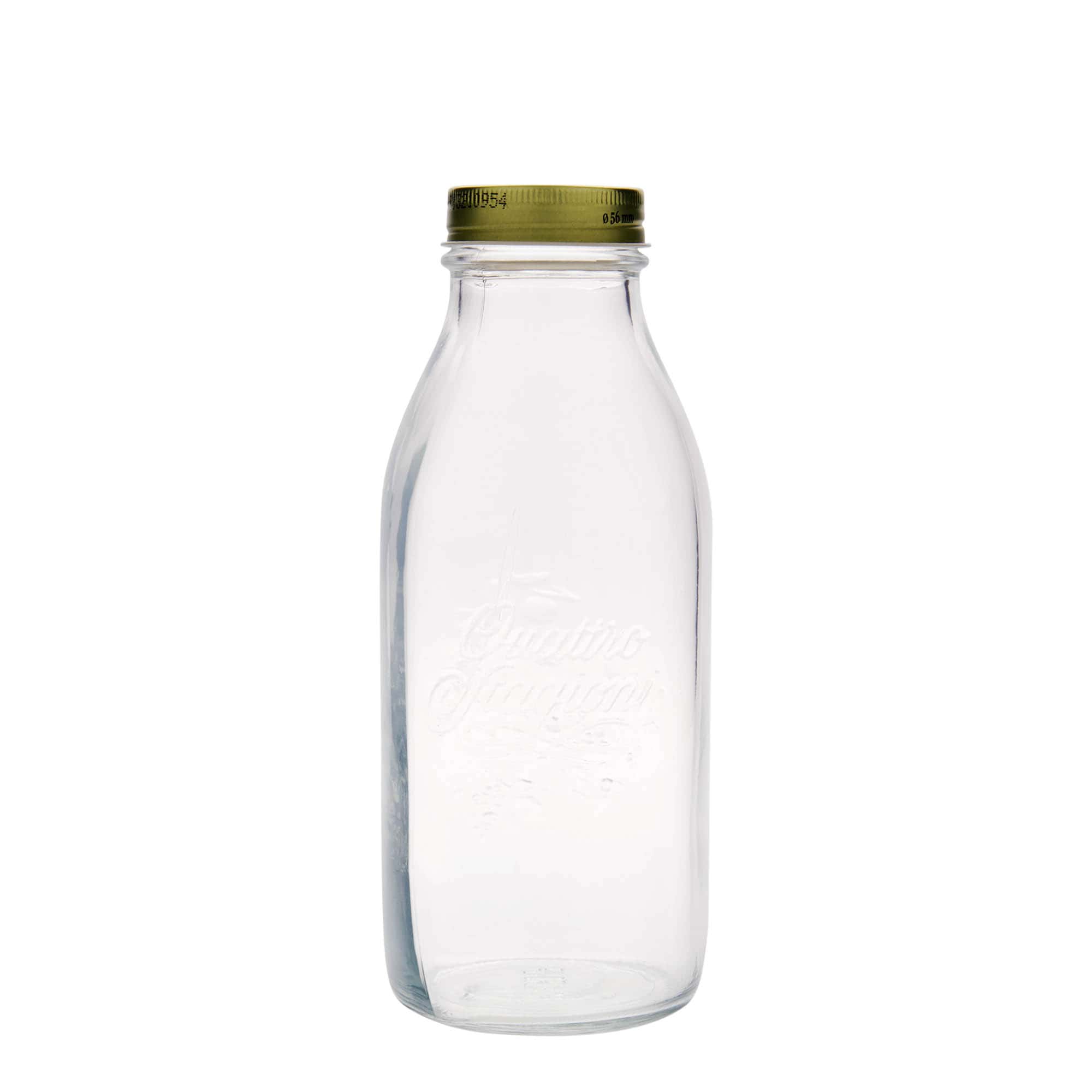 1.000 ml shishe qelqi 'Quattro Stagioni', Hapur: Kapak me vidë