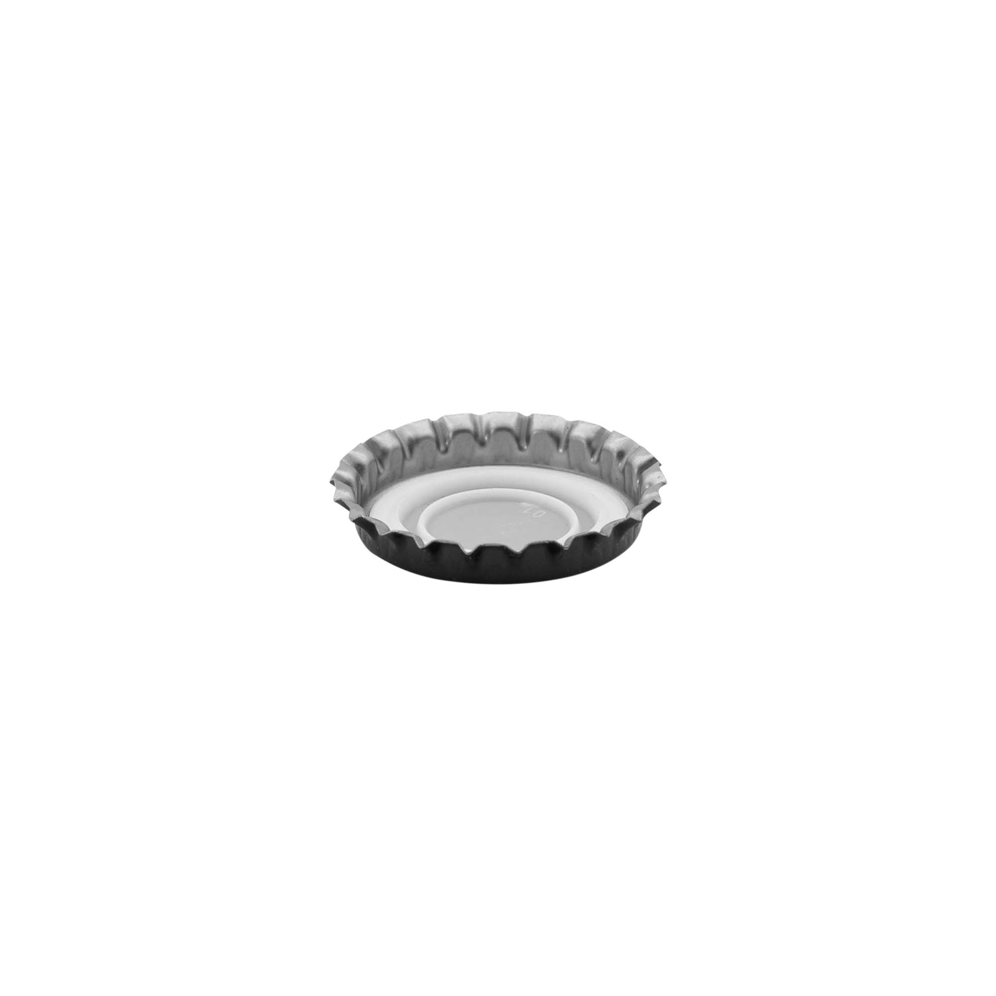 Kapak shisheje 29 mm, metal, i zi Kapak shisheje 29 mm, metal, i zi