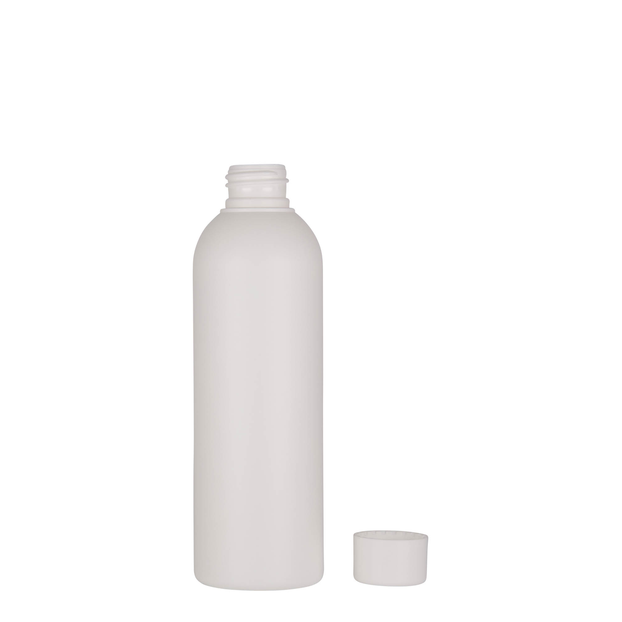 200 ml shishe plastike 'Tuffy', HDPE, e bardhë, gojë: 24/410