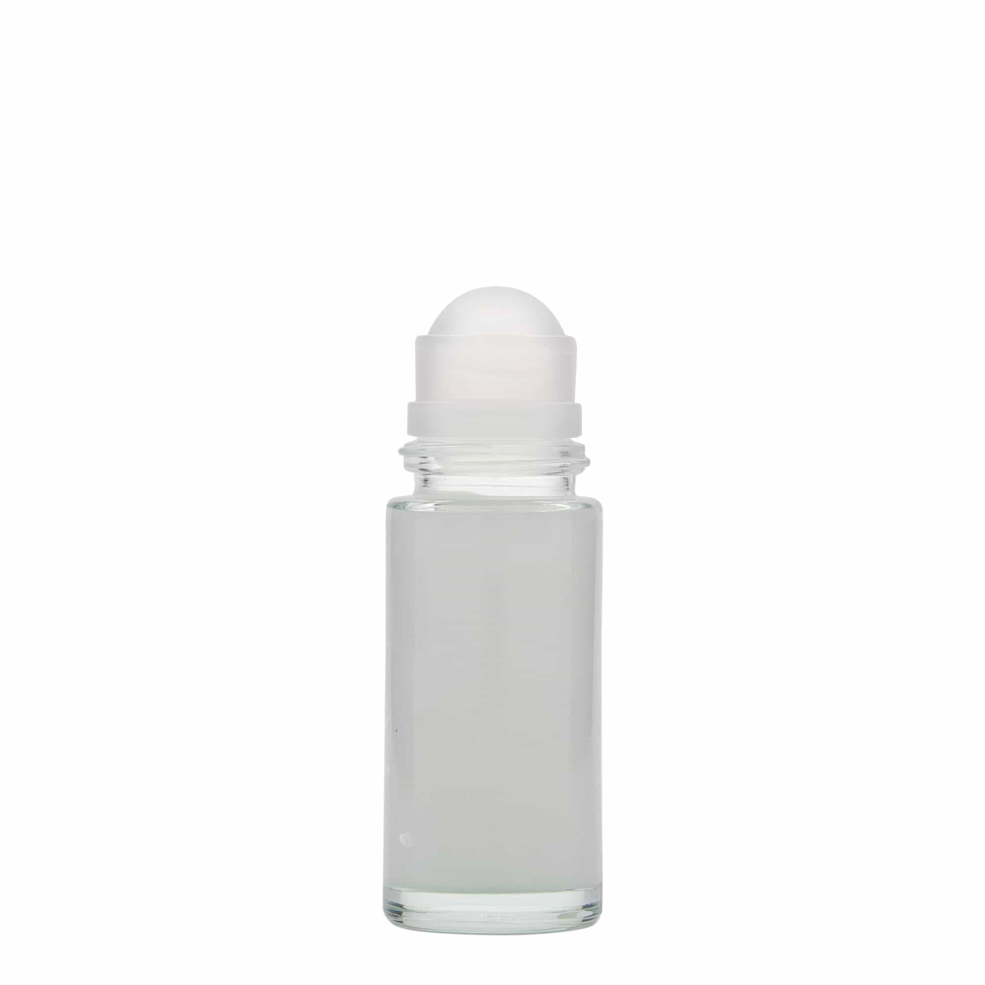 Shishe Roll-On 50 ml, qelq, gojë: kapak me vidë