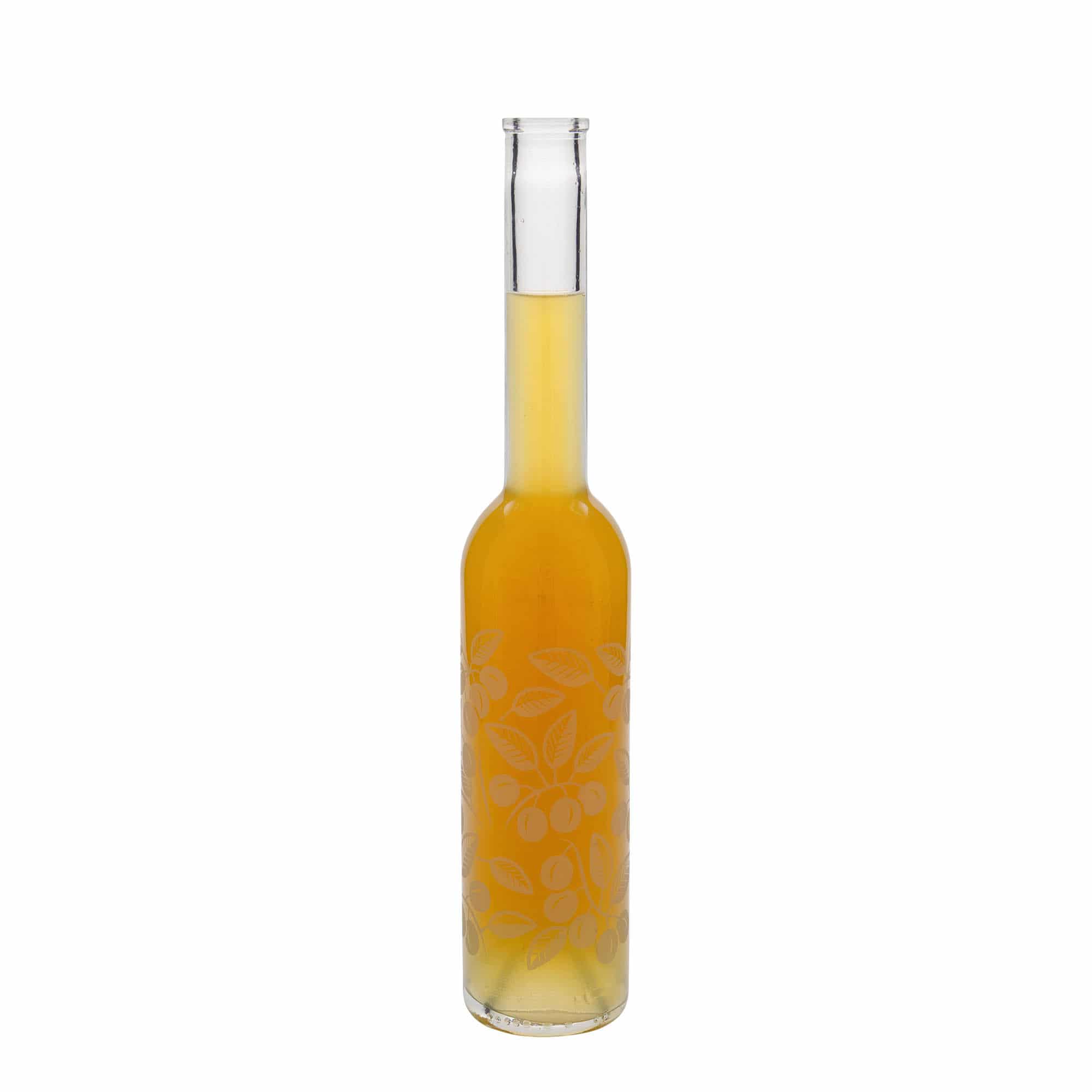Shishe qelqi 350 ml 'Opera', motiv: Mirabellen, hapje: korek