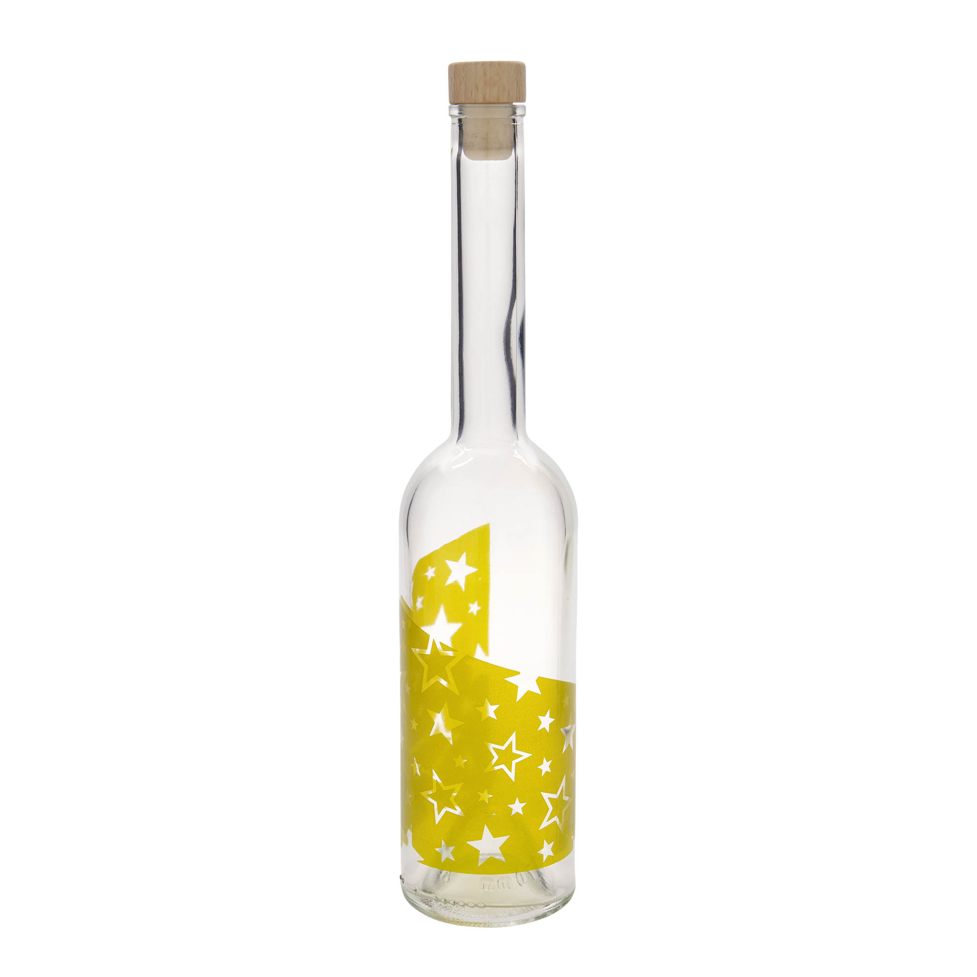 Shishe qelqi 500 ml 'Opera', motiv: Yje ari, gojë: Korek Shishe qelqi 500 ml 'Opera', motiv: Yje ari, gojë: Korek