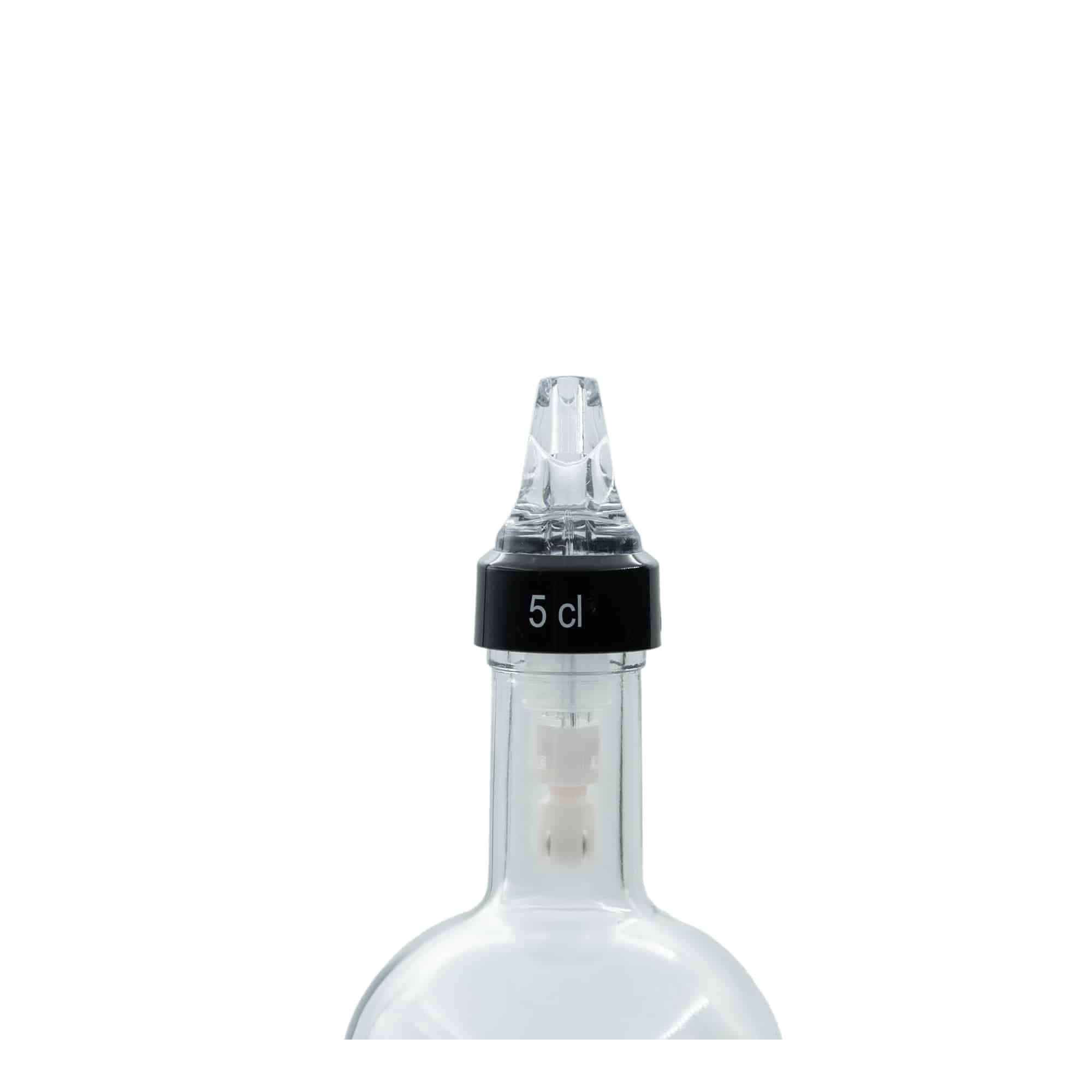 Dosier derdhës 'Auto Pour' 5 cl, plastik PE, i qartë