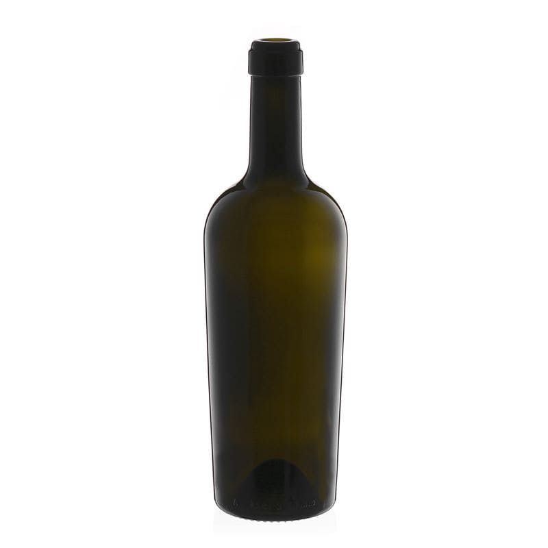 750 ml shishe vere 'Imperiale', jeshile antike, goja: kork