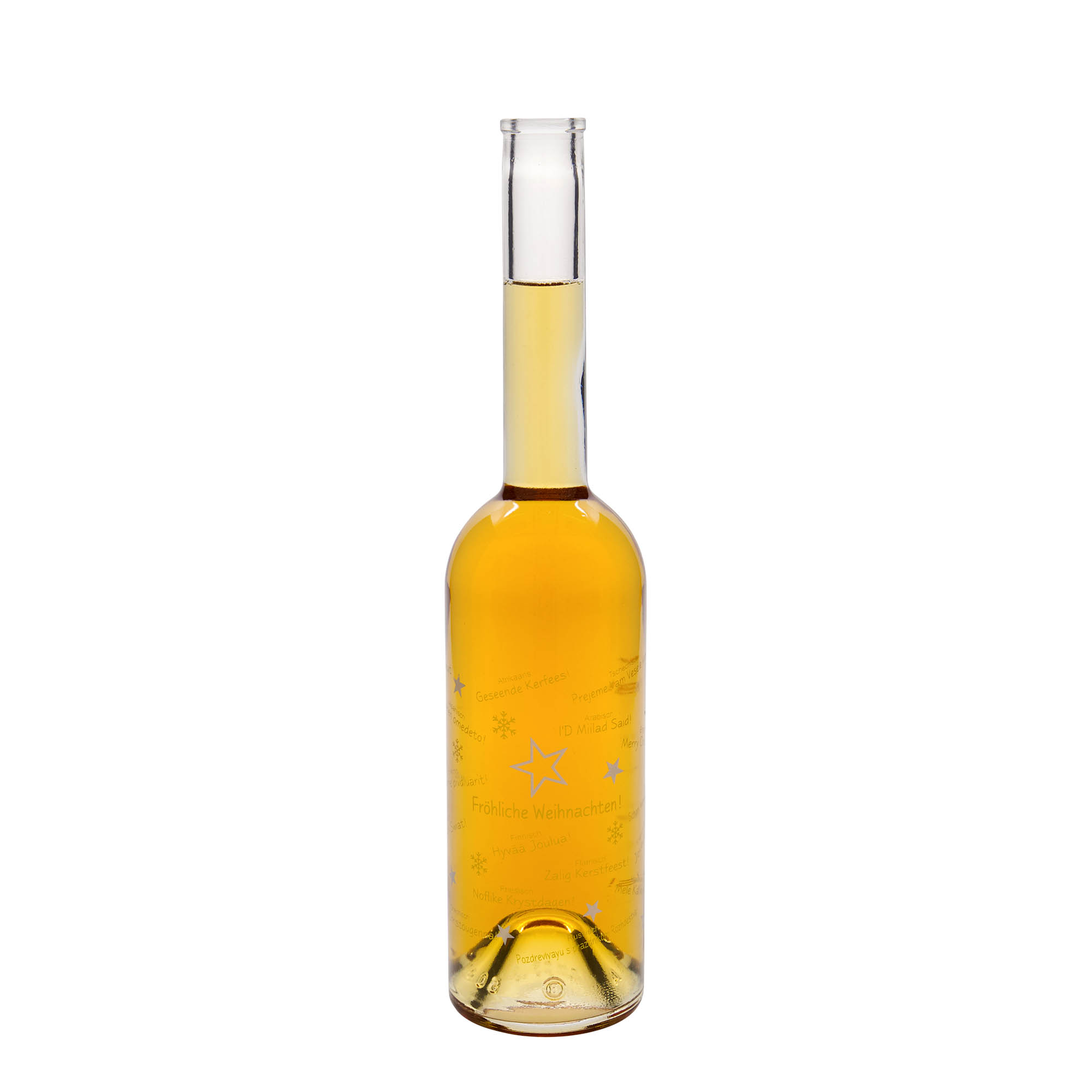 Shishe qelqi 500 ml 'Opera', motiv: Krishtlindjet në botë, hapja: kork Shishe qelqi 500 ml 'Opera', motiv: Krishtlindjet në botë, hapja: kork