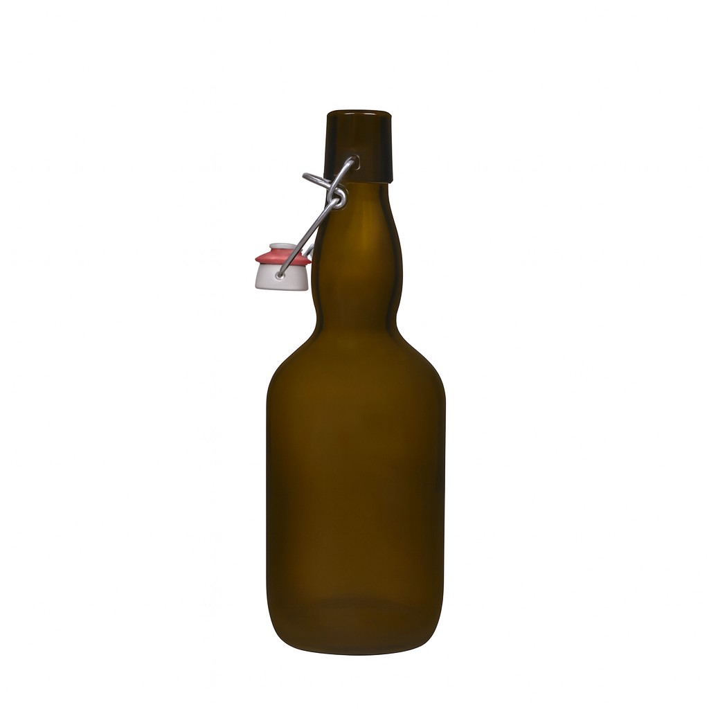 Shishe birre 500 ml me qafë të ngushtë, qelq, jeshile antike, gojë: mbyllje me kapëse. Shishe birre 500 ml me qafë të ngushtë, qelq, jeshile antike, gojë: mbyllje me kapëse.