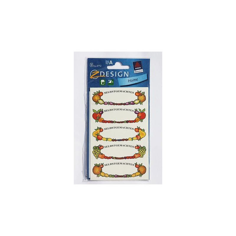 Zweckform Etiketa 'Kuadri i Frutave', oval, letër, shumëngjyrësh Zweckform Etiketa 'Kuadri i Frutave', oval, letër, shumëngjyrësh