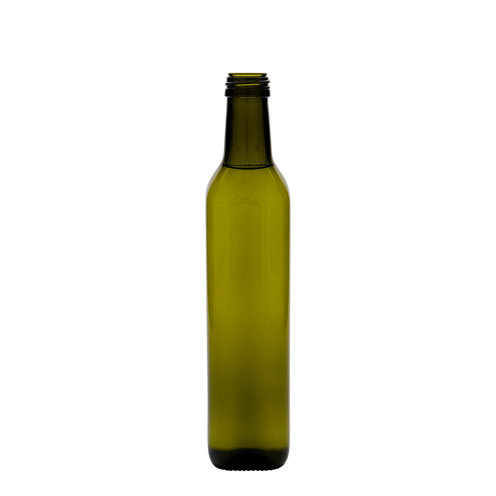 Shishe qelqi 500 ml 'Marasca', katrore, jeshile antike, gojë: PP 31,5
