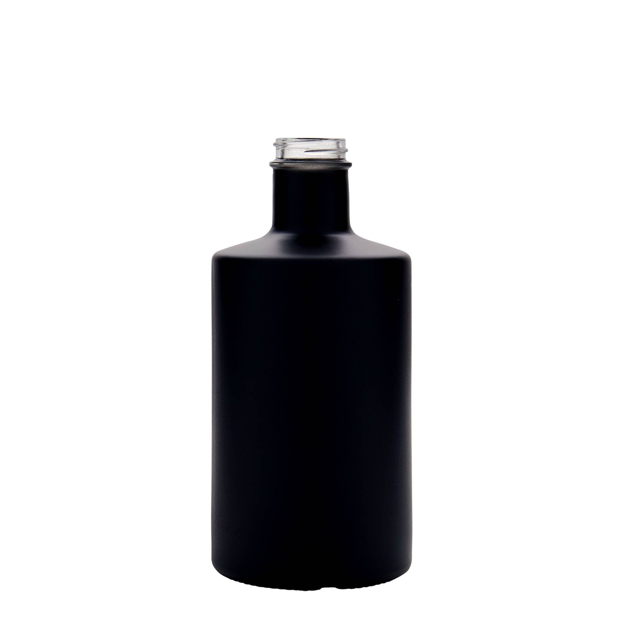 Shishe qelqi 500 ml 'Caroline', e zezë, gojë: GPI 33