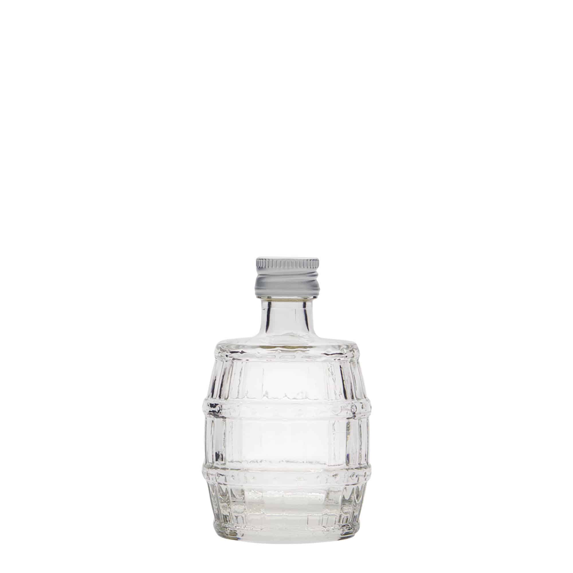 Shishe qelqi 50 ml 'Fass', gojë: PP 18