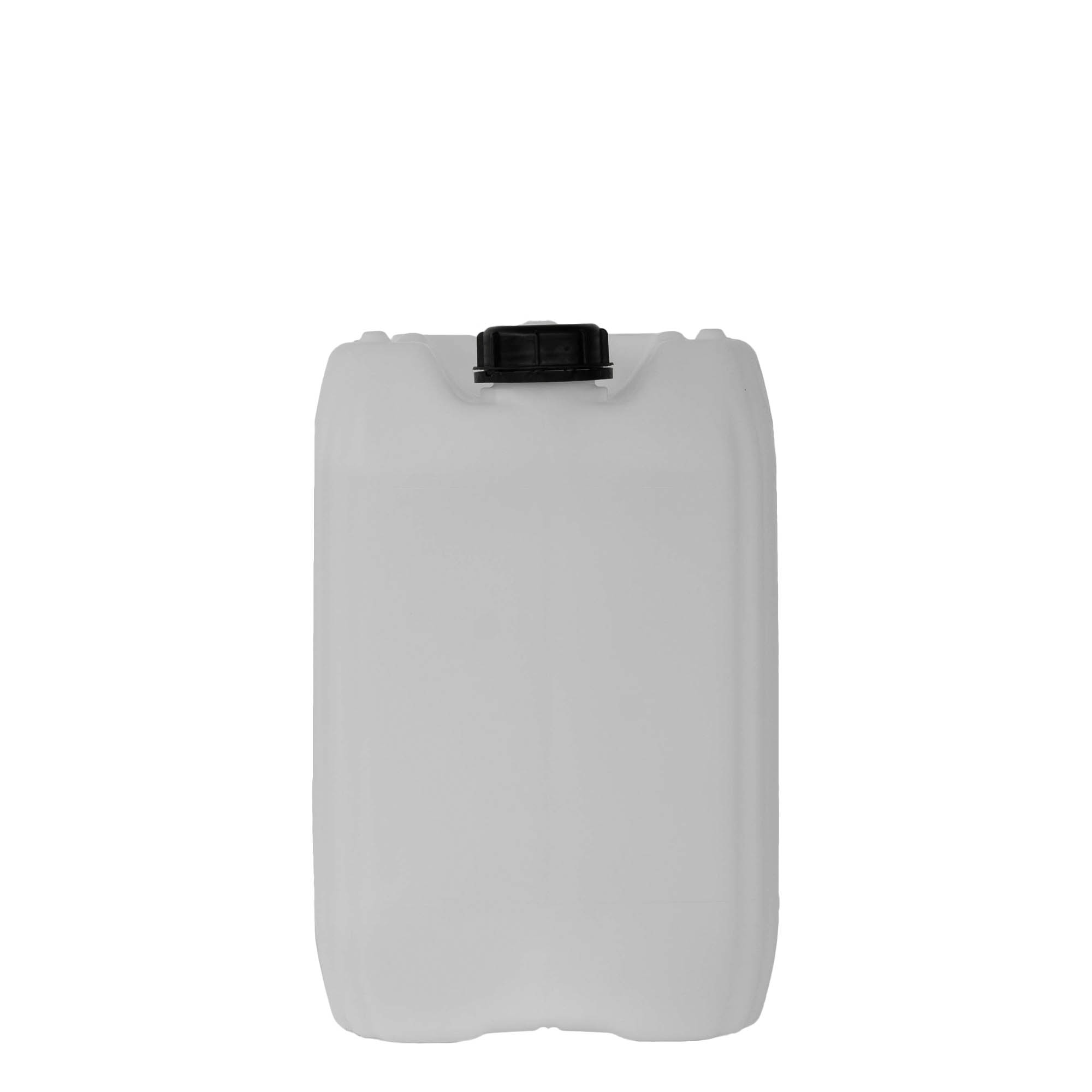 Kanister 20 l, drejtkëndor, plastik HDPE, natyral, hapje: ND 60 Kanister 20 l, drejtkëndor, plastik HDPE, natyral, hapje: ND 60