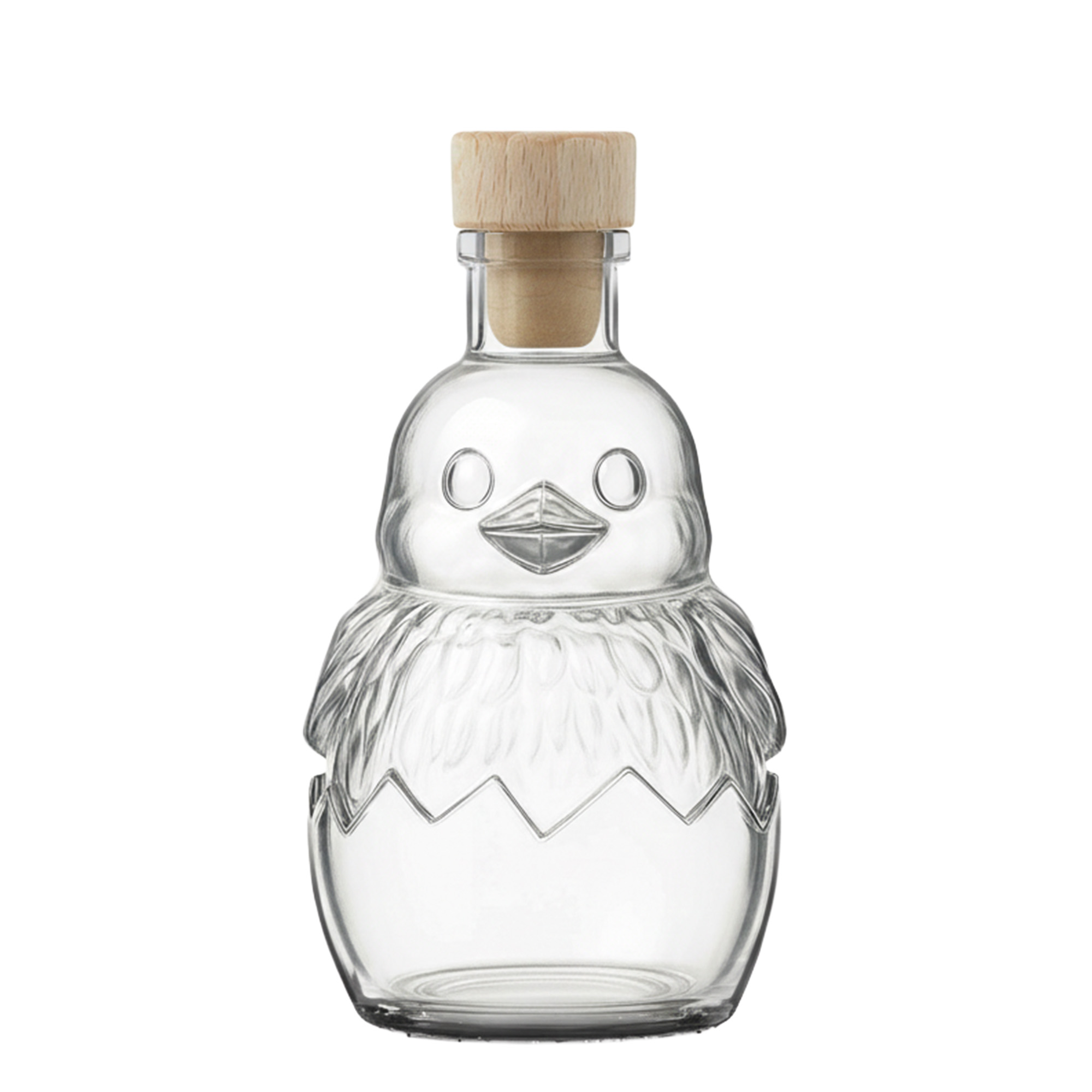 200 ml shishe qelqi 'Küken', goja: kork