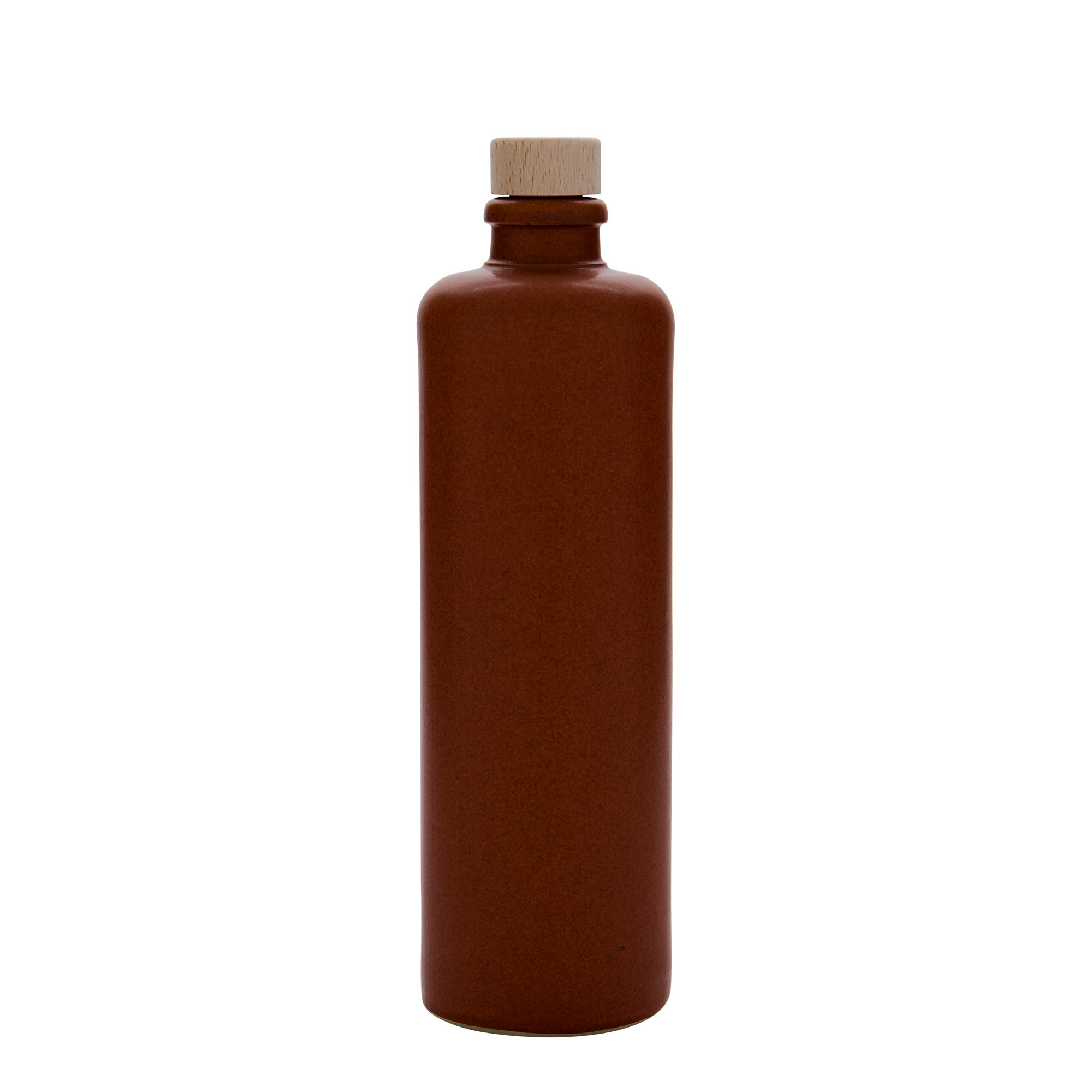 500 ml krua me dhembë, qeramikë, kuq-kafe, gojë: korek