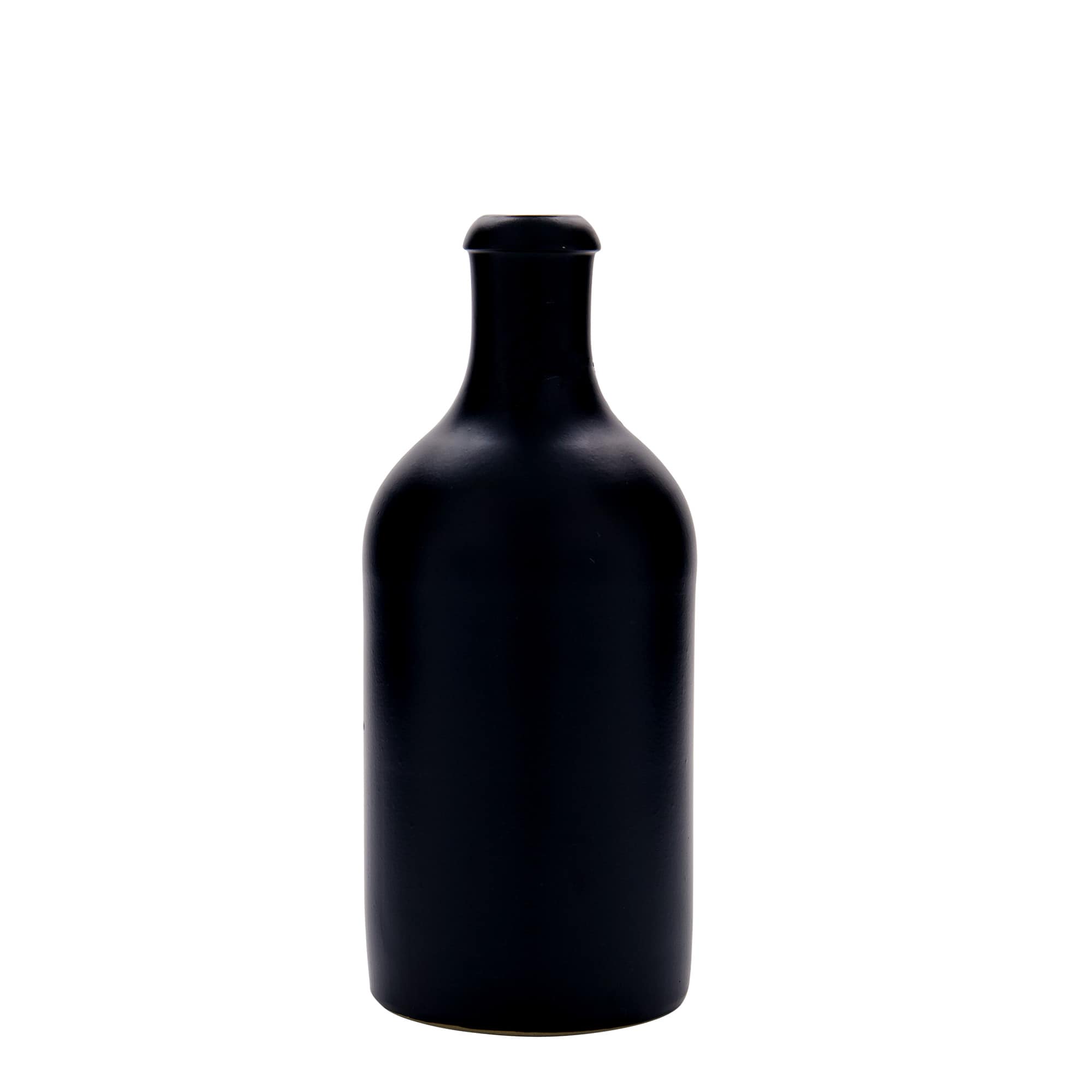 500 ml krua qeramike, qeramikë guri, e zezë, gojë: kapak me kapëse