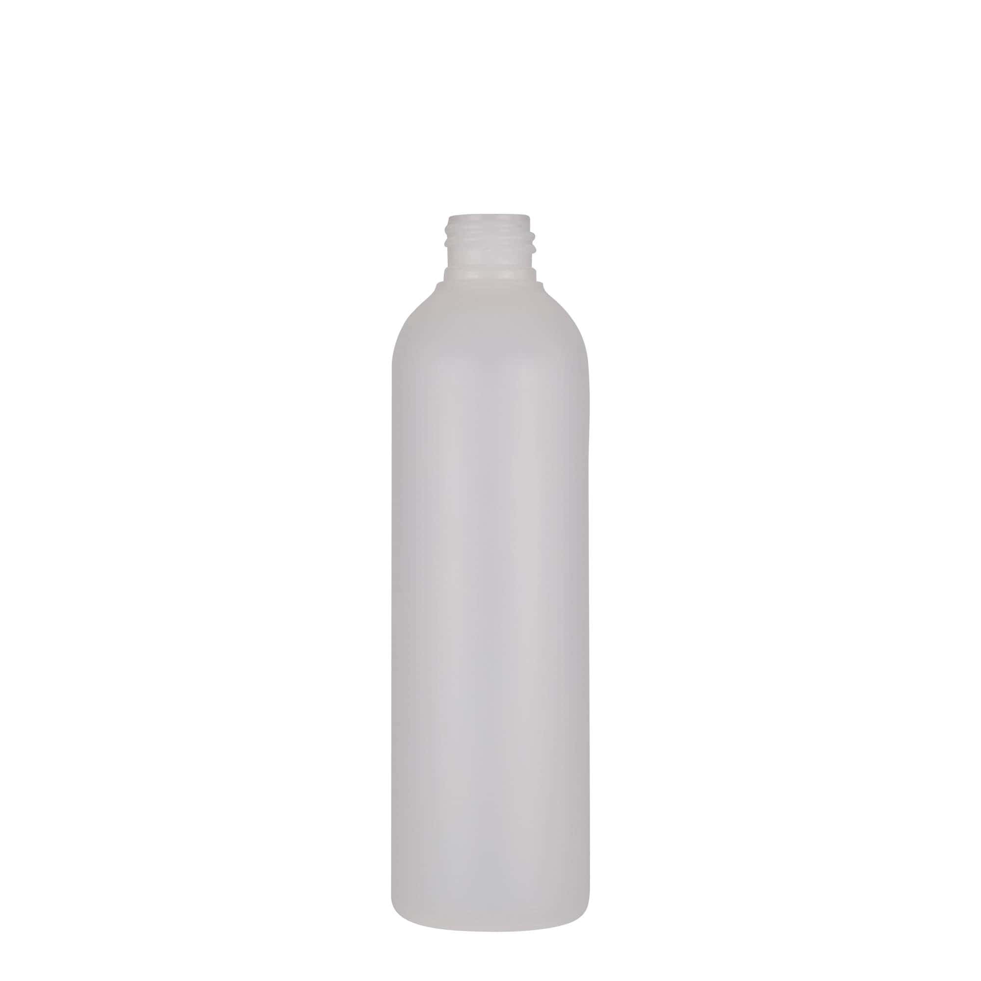 250 ml shishe plastike 'Tuffy', HDPE, natyrale, hapje: 24/410