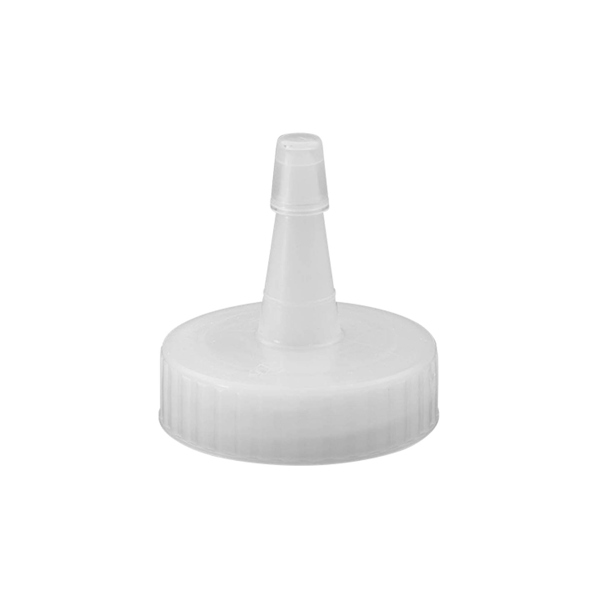 Kapak me vidë me gojë spërkatjeje, plastikë PP, e bardhë, për hapje: 38/400 Kapak me vidë me gojë spërkatjeje, plastikë PP, e bardhë, për hapje: 38/400