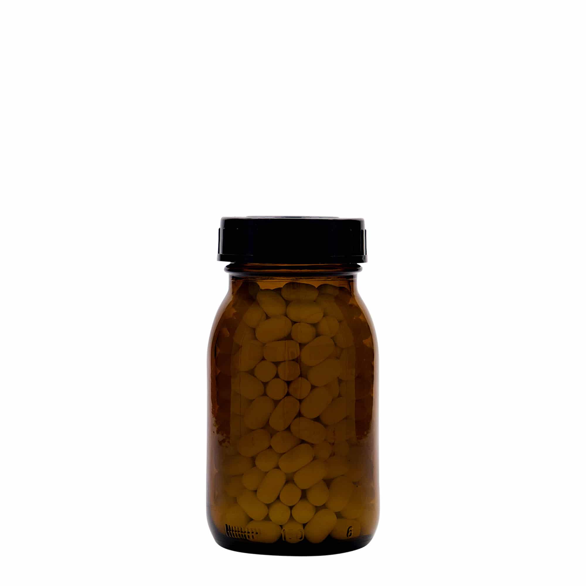 150 ml gotë me qafë të gjerë, kafe, hapja: DIN 45