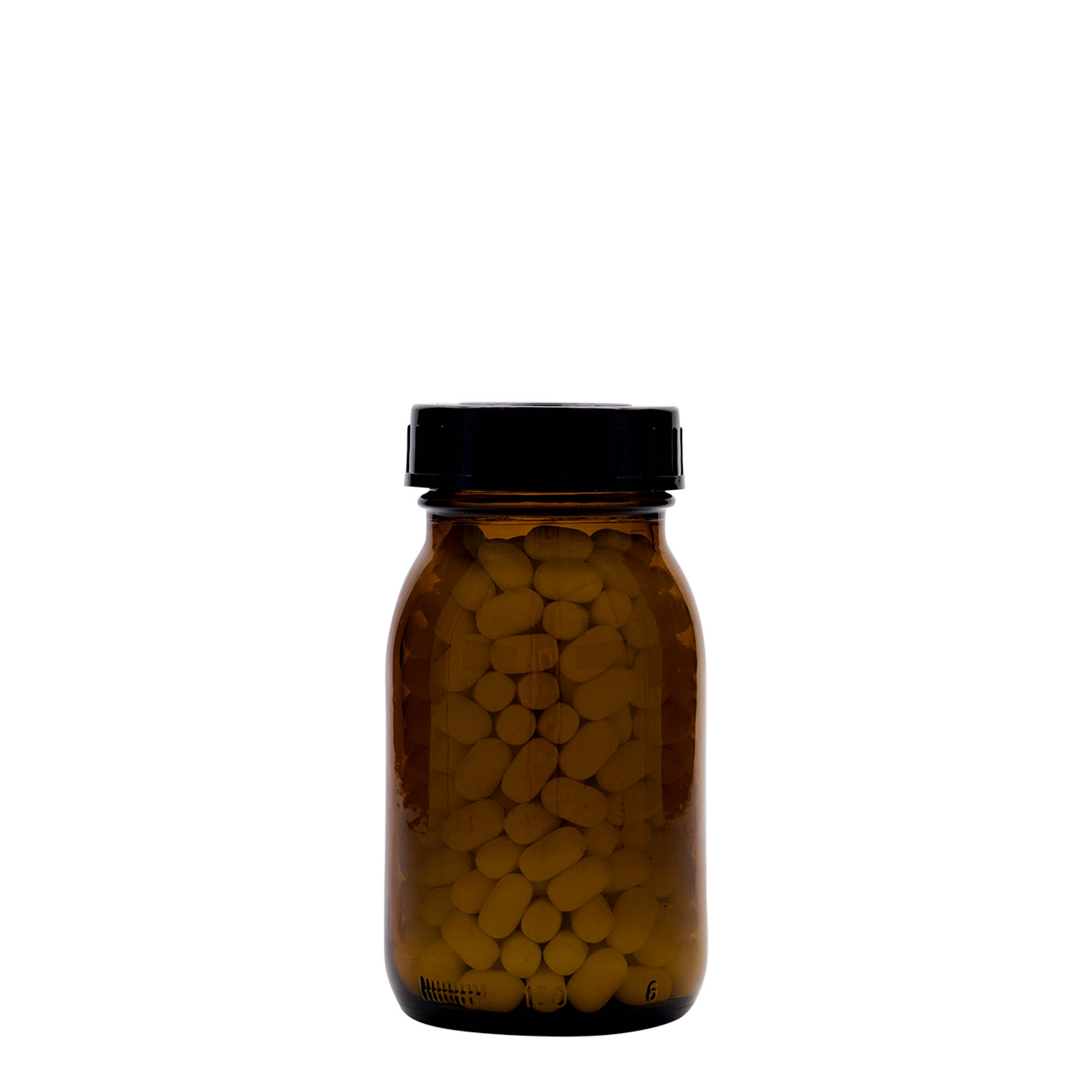 150 ml gotë me qafë të gjerë, kafe, hapja: DIN 45 150 ml gotë me qafë të gjerë, kafe, hapja: DIN 45