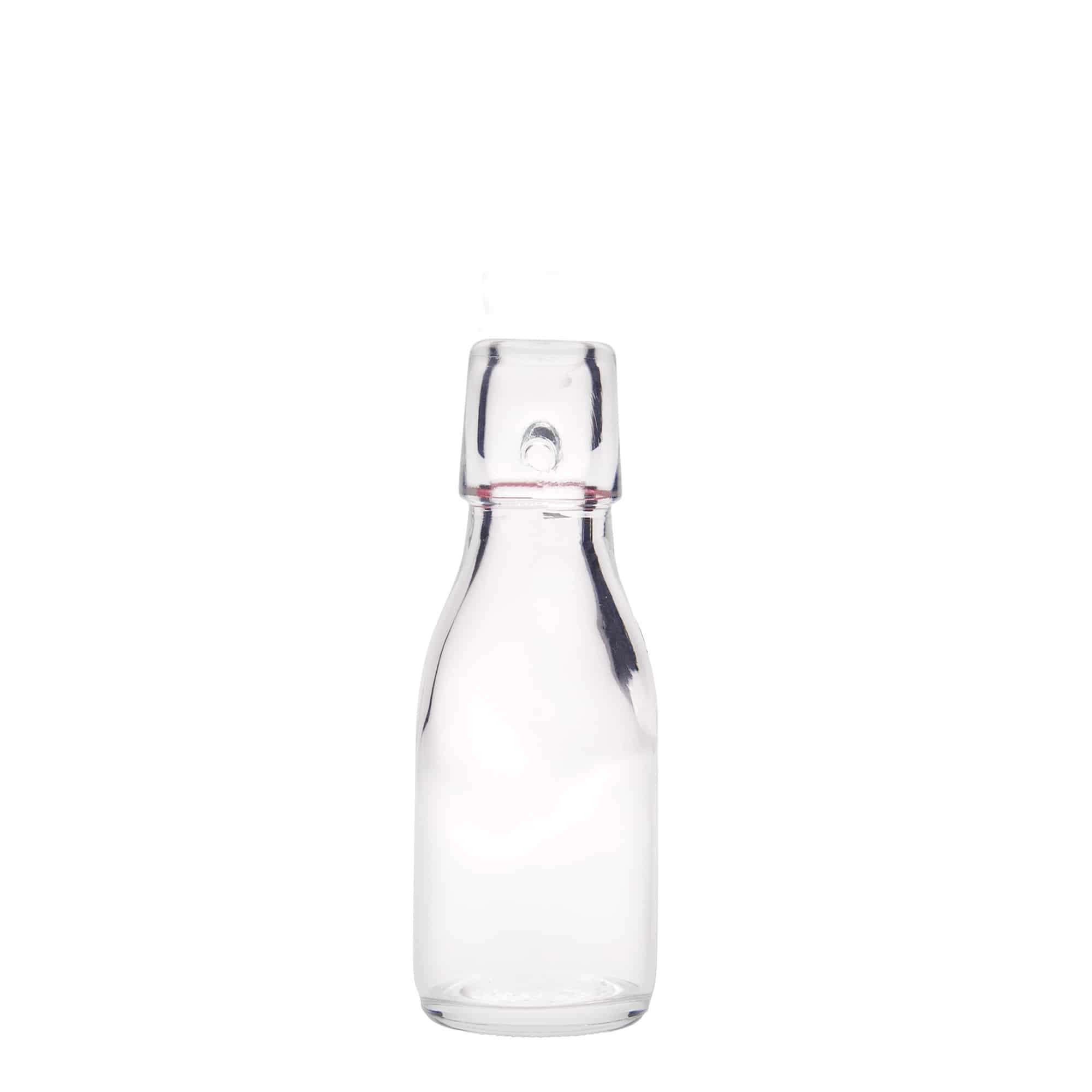 Shishe qelqi 100 ml 'Paul', gojë: mbyllje me kapak me vidë