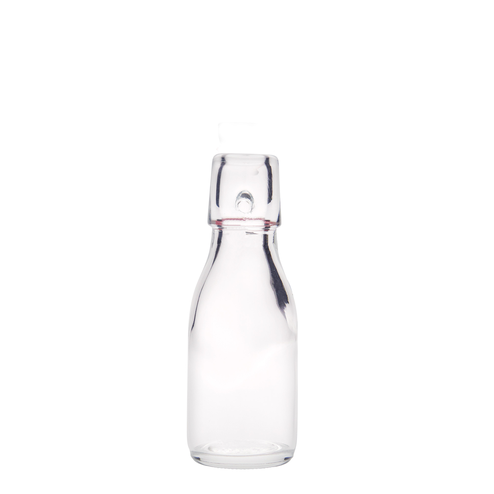 Shishe qelqi 100 ml 'Paul', gojë: mbyllje me kapak me vidë