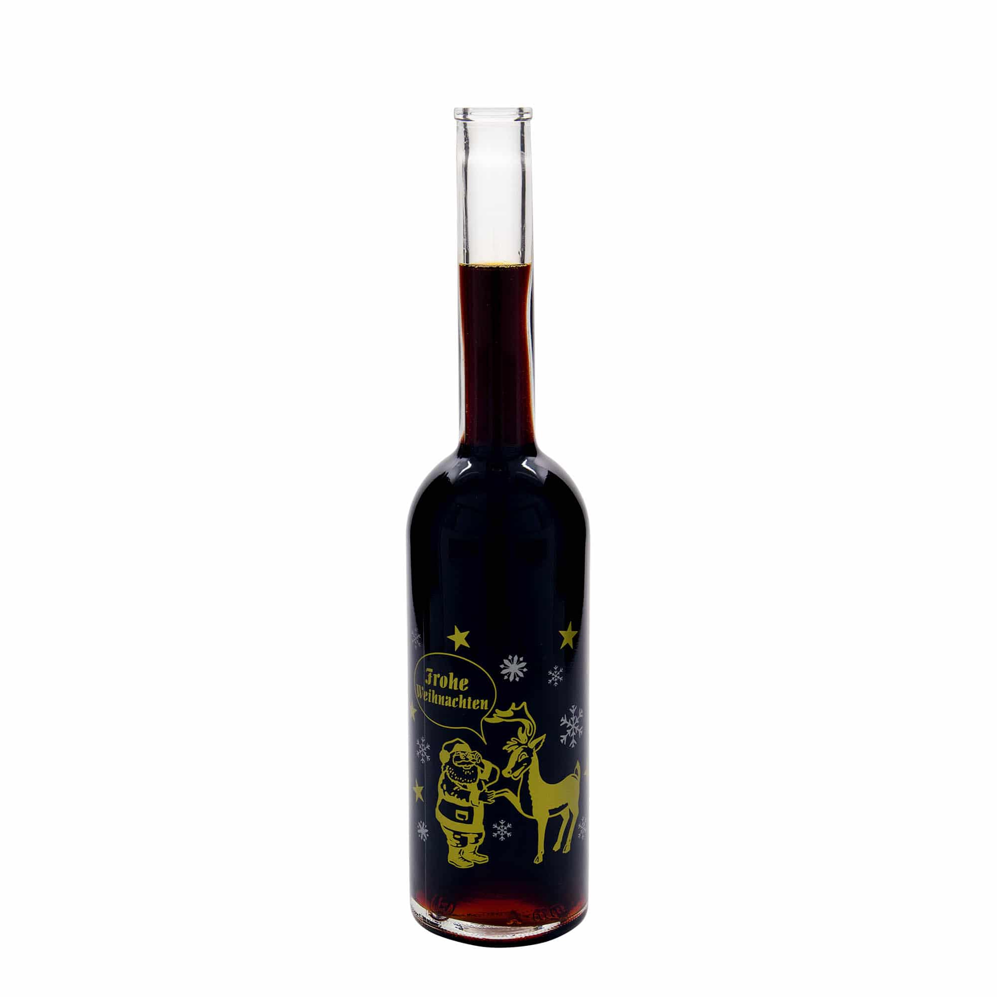 Shishe qelqi 500 ml 'Opera', motiv: Fishekzjarre, gojë: kork