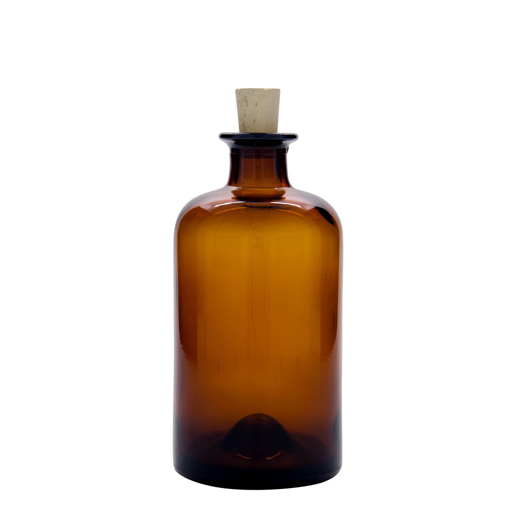 Shishe qelqi 500 ml, farmaci, kafe, goja: kork