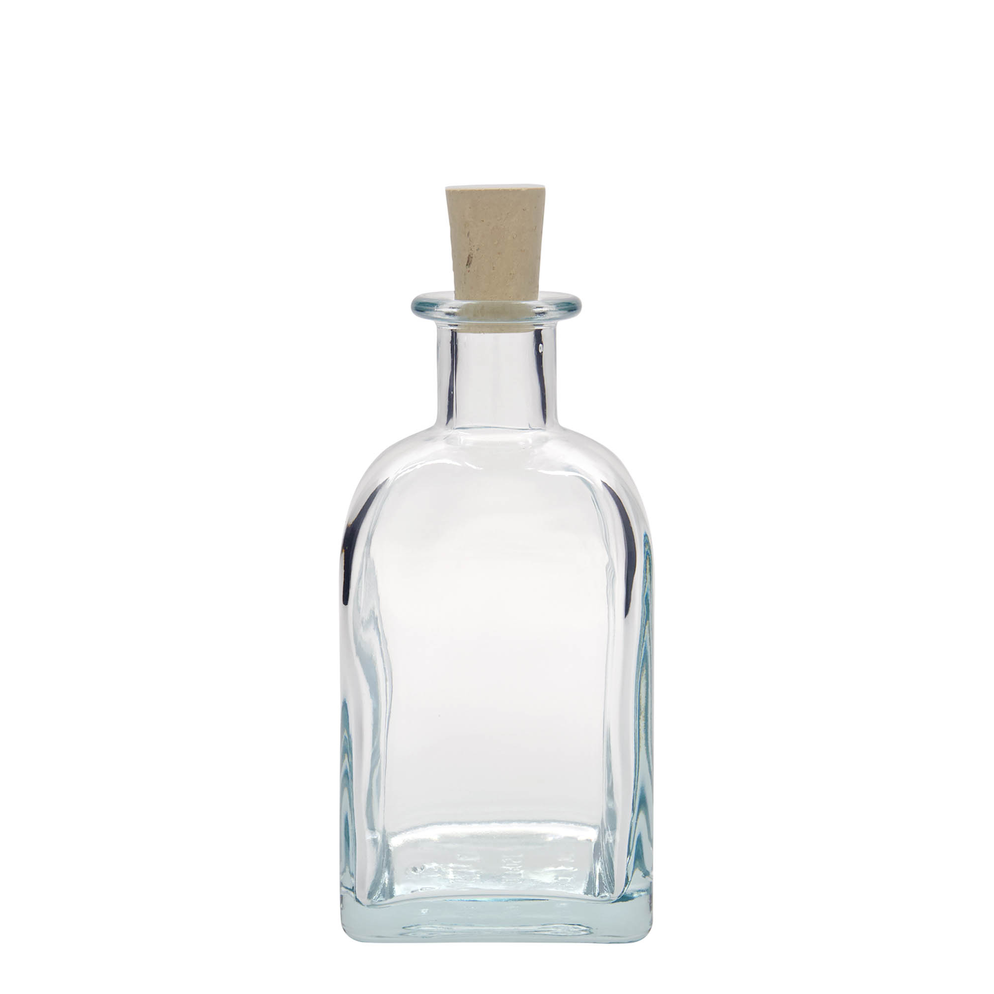 Shishe qelqi 350 ml Apotheker Carré, katrore, gozhdë: kork Shishe qelqi 350 ml Apotheker Carré, katrore, gozhdë: kork