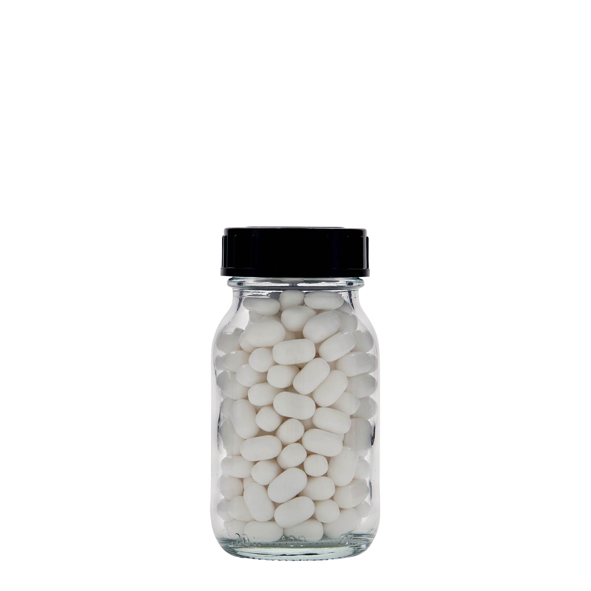 100 ml gotë me qafë të gjerë, hapje: DIN 40 100 ml gotë me qafë të gjerë, hapje: DIN 40