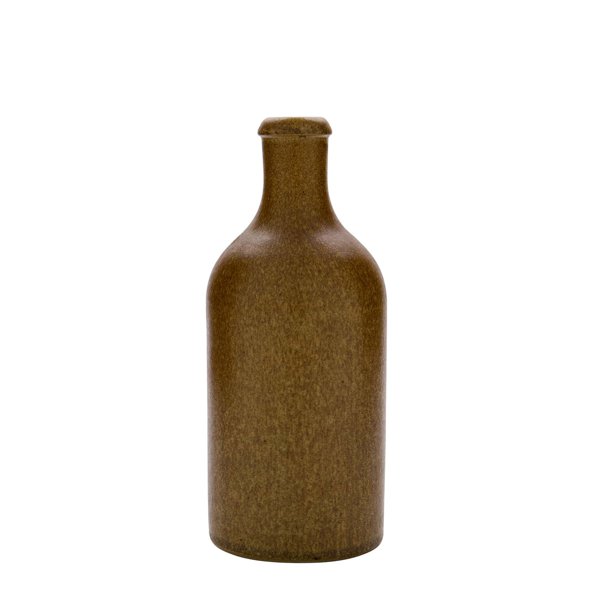 500 ml krua pije, qeramikë, kafe-kristal, gojë: kork