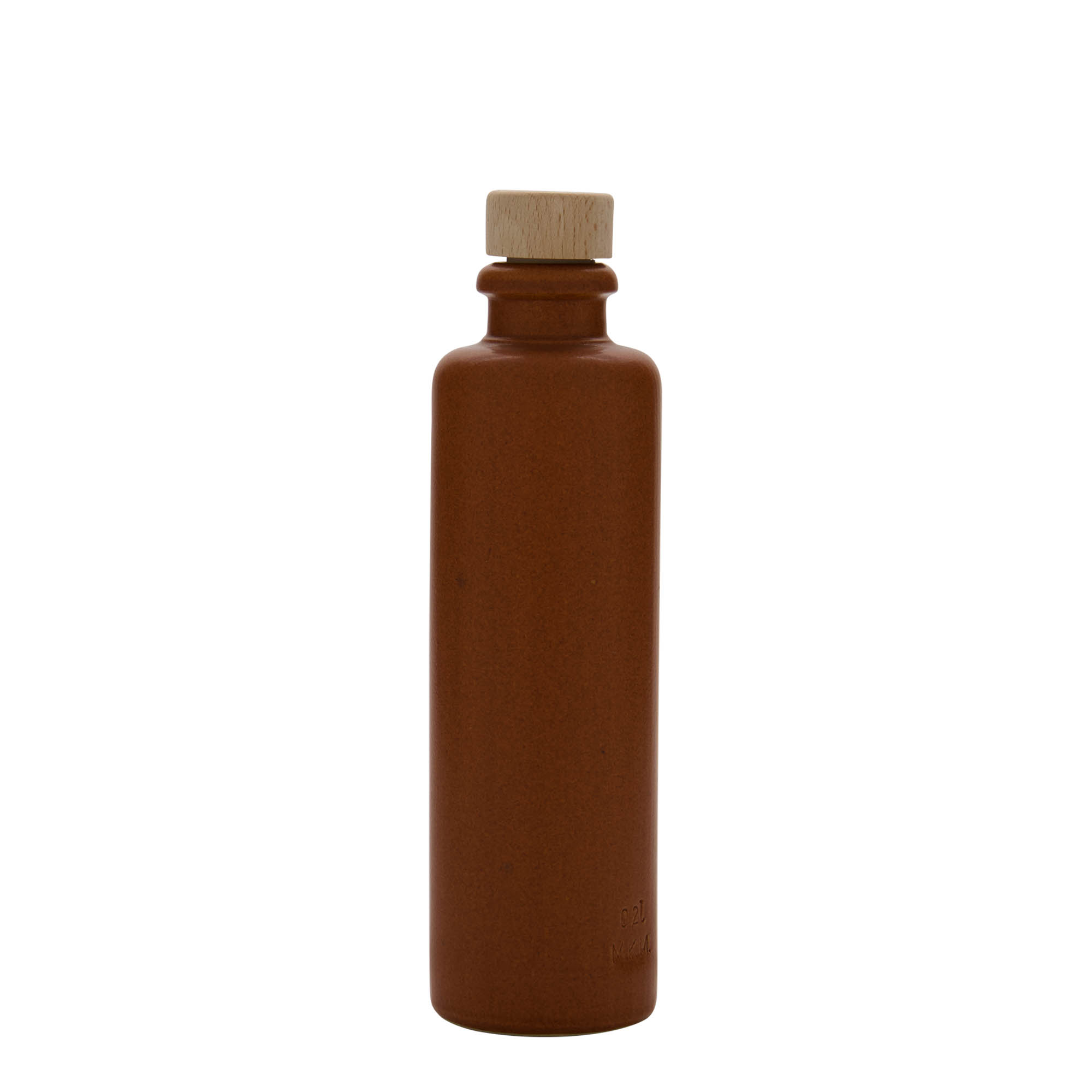 200 ml krua me dhemb, qeramikë, kuq-kafe, gojë: korek