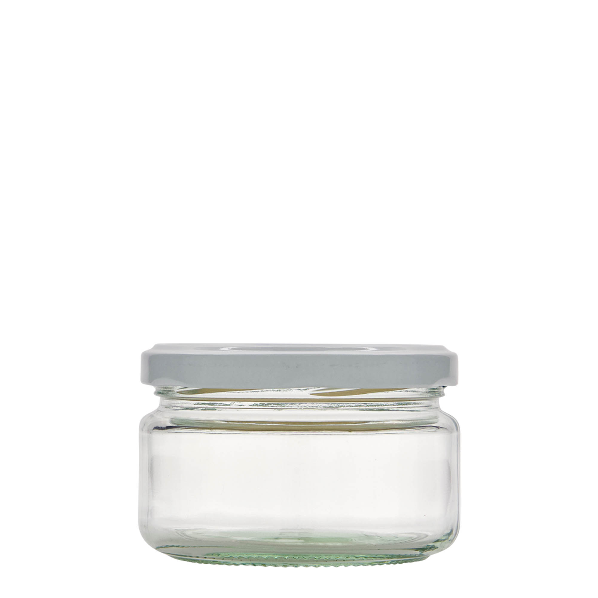 230 ml gotë e rrumbullakët e sheshtë, gojë: Twist-Off (TO 82) 230 ml gotë e rrumbullakët e sheshtë, gojë: Twist-Off (TO 82)