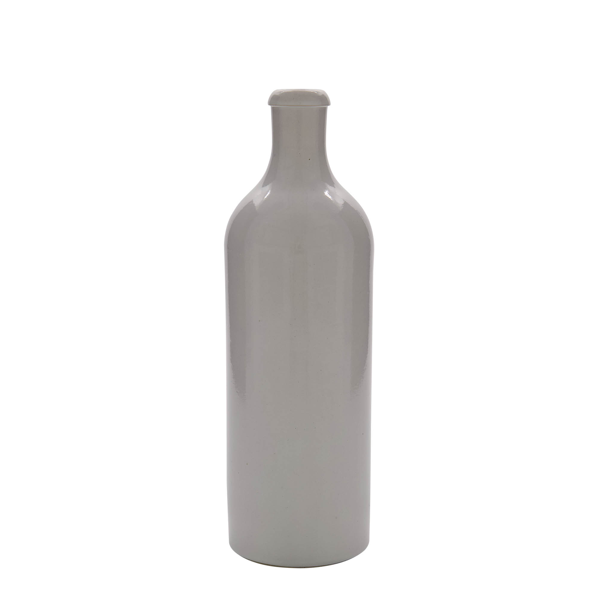 750 ml krua pije, qeramikë, e bardhë, gojë: korek