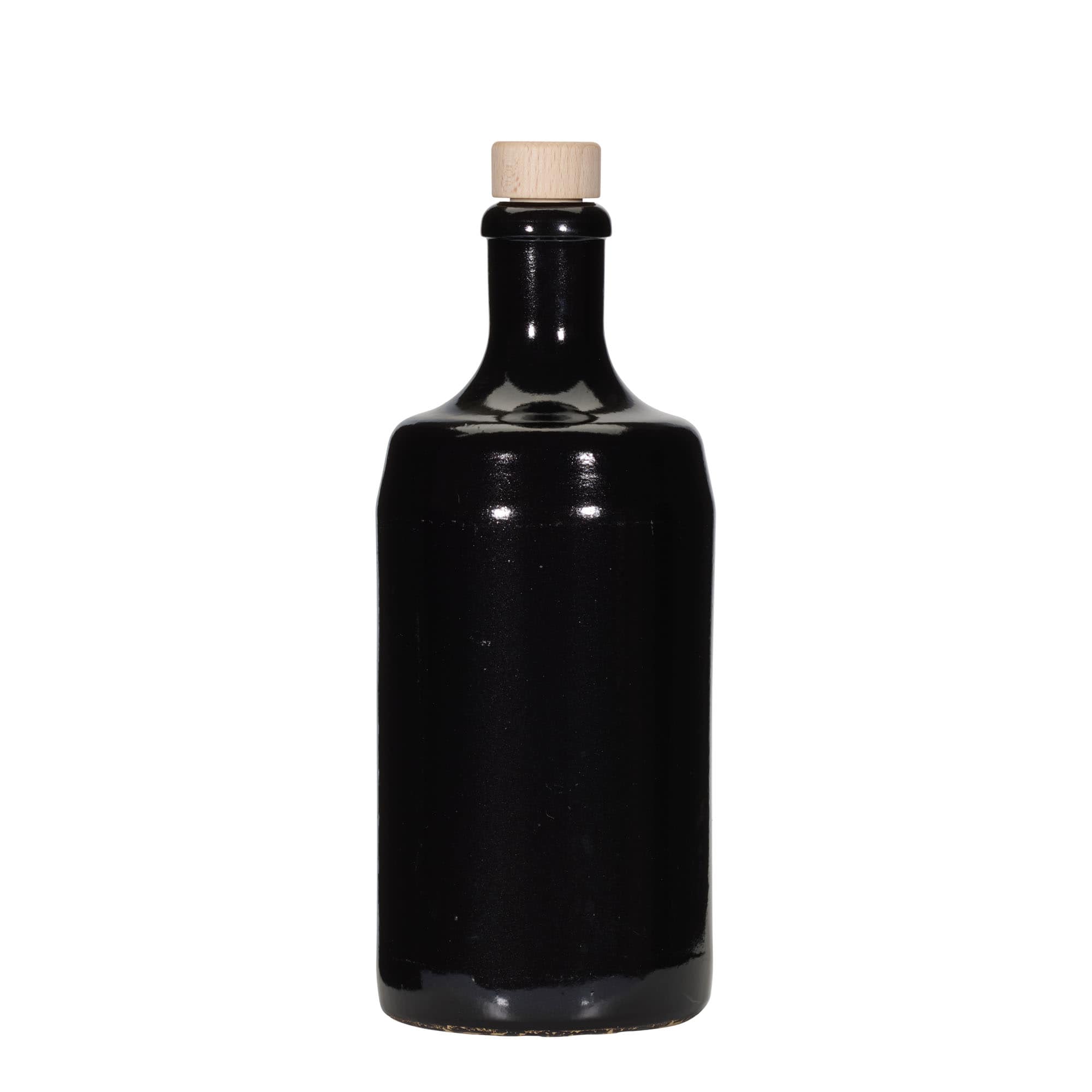 700 ml Kërpudhë balte 'Calvados, balte e fortë, e zezë, gojë: kork