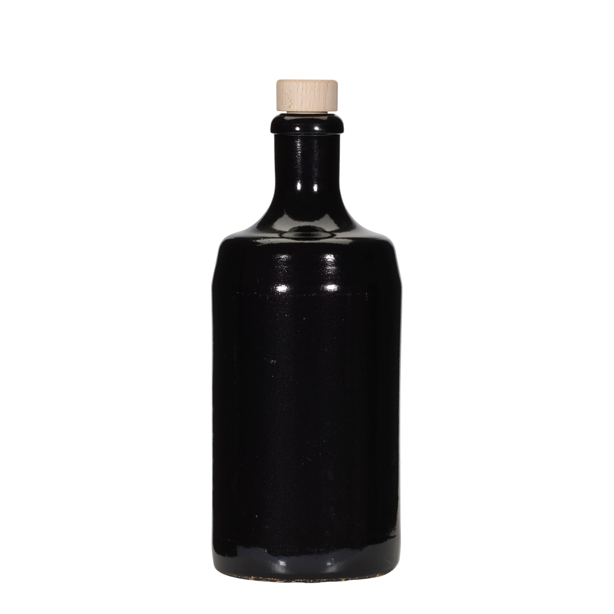 700 ml Kërpudhë balte 'Calvados, balte e fortë, e zezë, gojë: kork