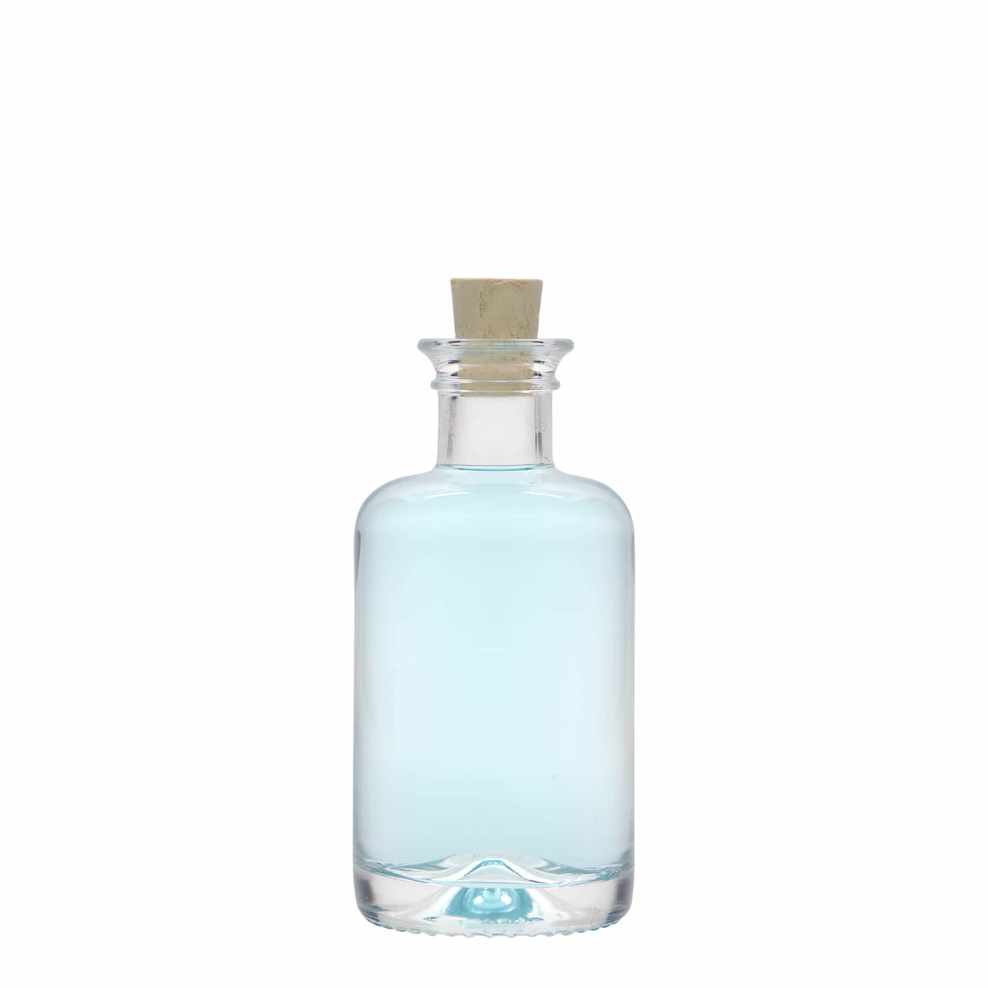Shishe qelqi 100 ml për farmacist, goja: korek