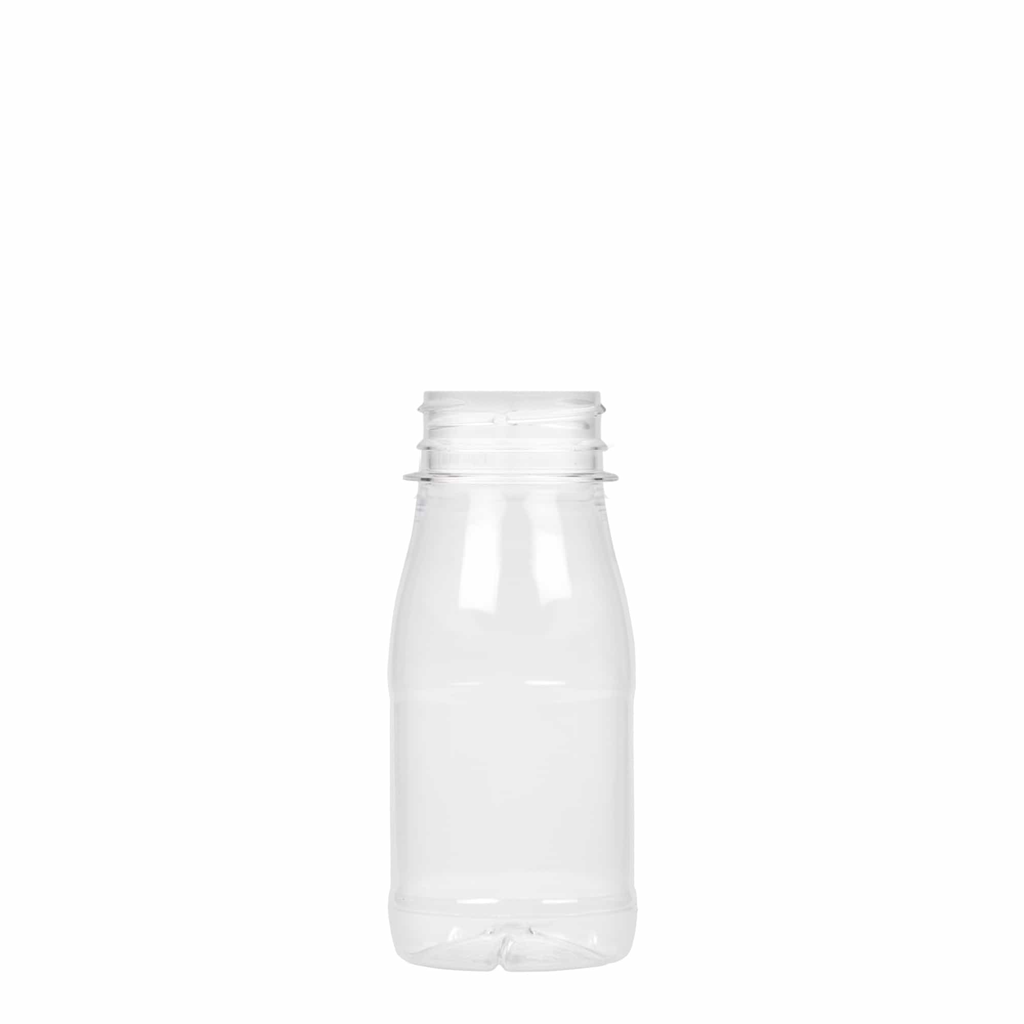 Shishe PET 150 ml 'Qumësht dhe Lëng', plastikë, hapje: 38 mm