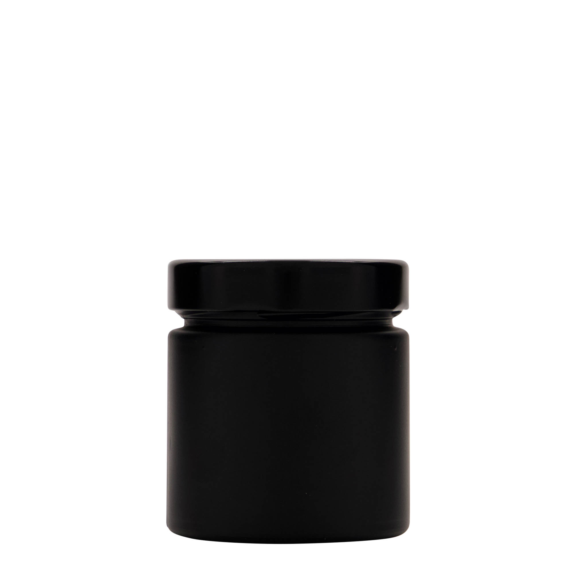 220 ml gotë e rrumbullakët 'Aurora', e zezë, gojë: Deep-Twist-Off (DTO 66) 220 ml gotë e rrumbullakët 'Aurora', e zezë, gojë: Deep-Twist-Off (DTO 66)