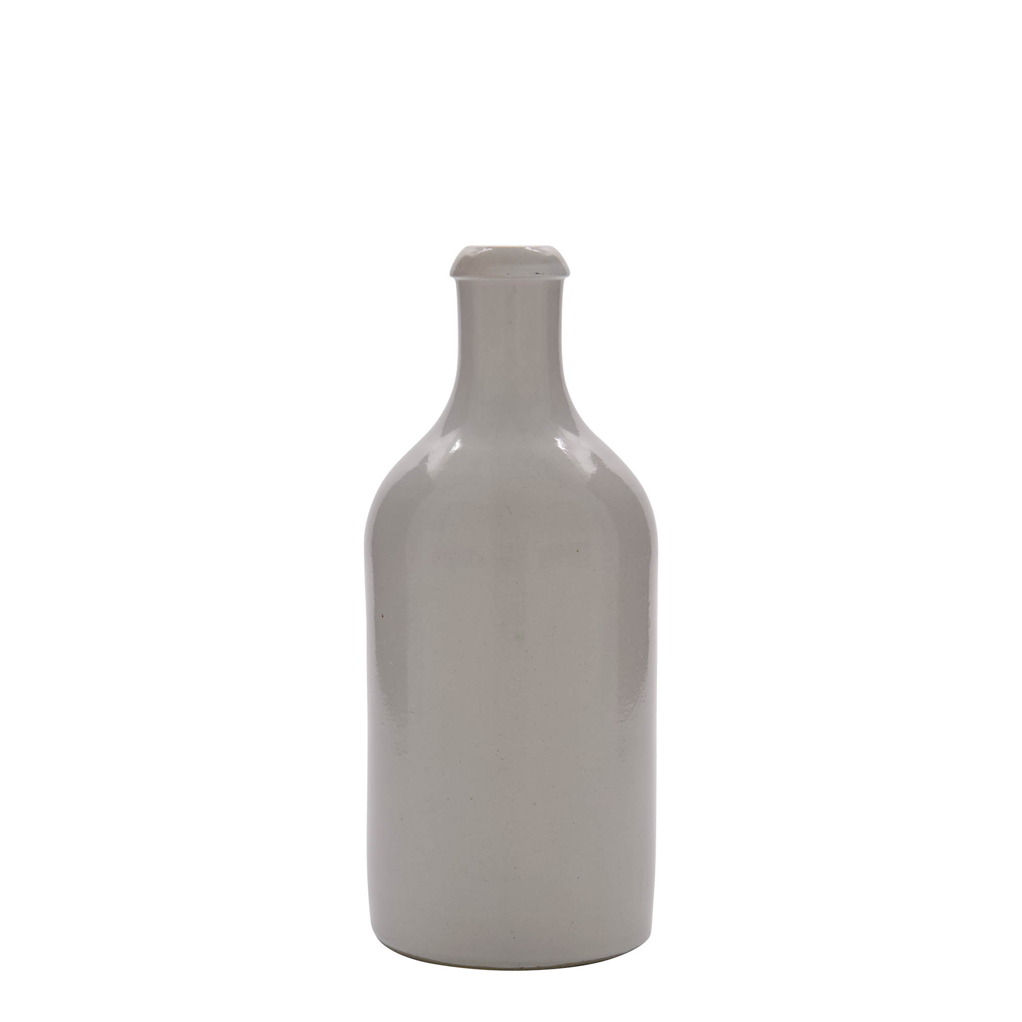 500 ml krua me tokë, qeramikë, e bardhë, gojë: korek