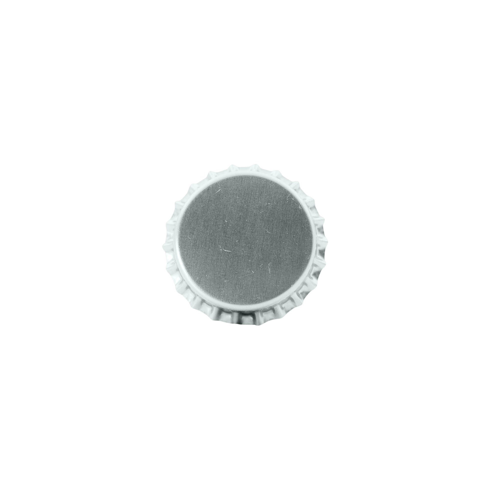 Kapak shishe 29 mm, metal, argjend Kapak shishe 29 mm, metal, argjend