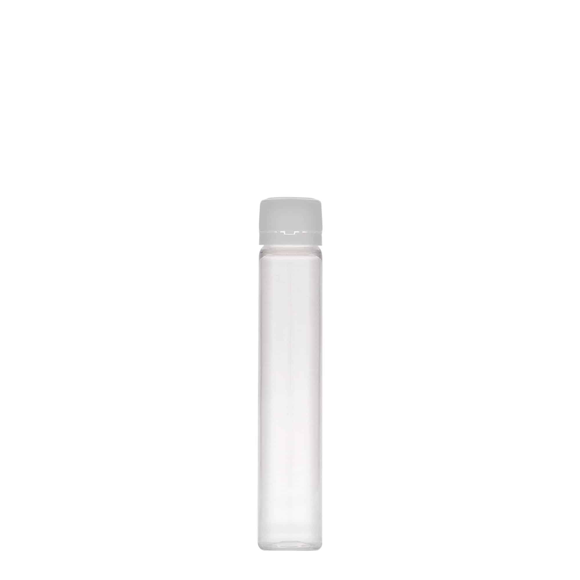 25 ml tub PET, plastik, gojë: kapak me vidë