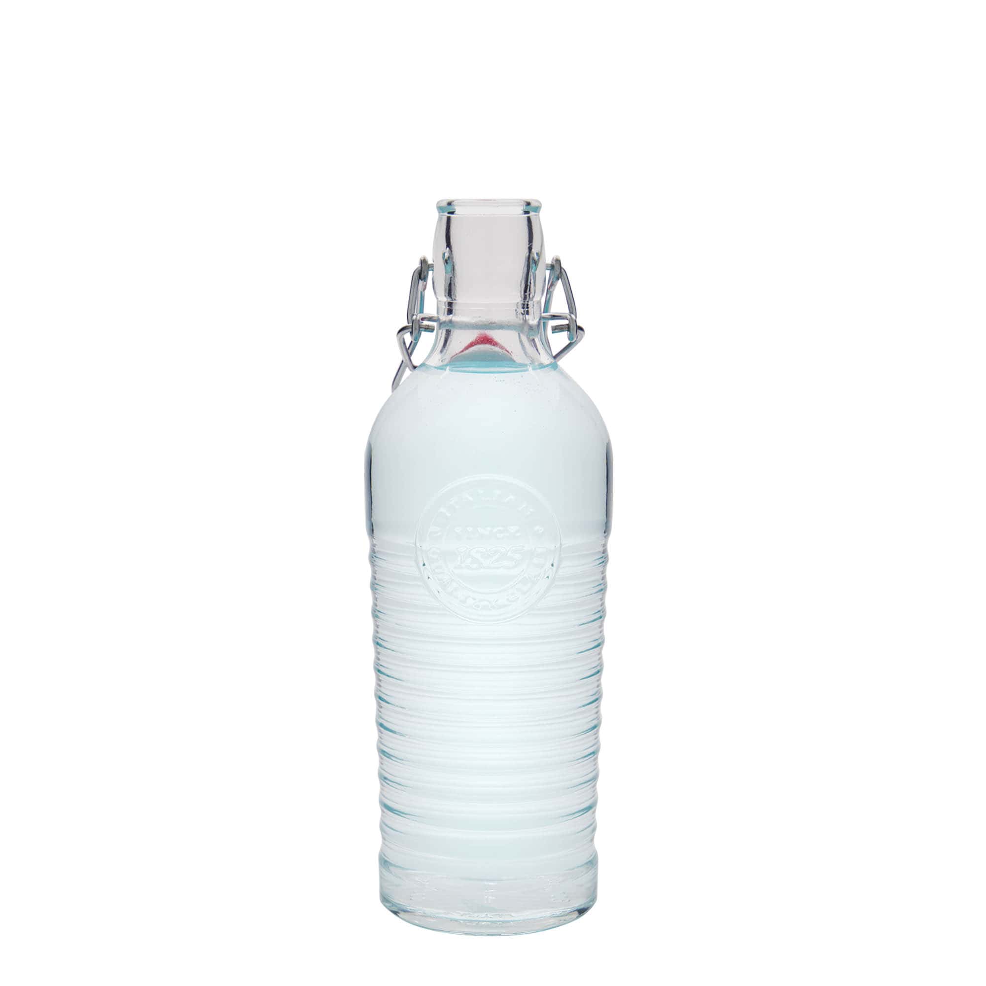 750 ml shishe qelqi 'Officina 1825', gojë: mbyllje me kapak me kllapë