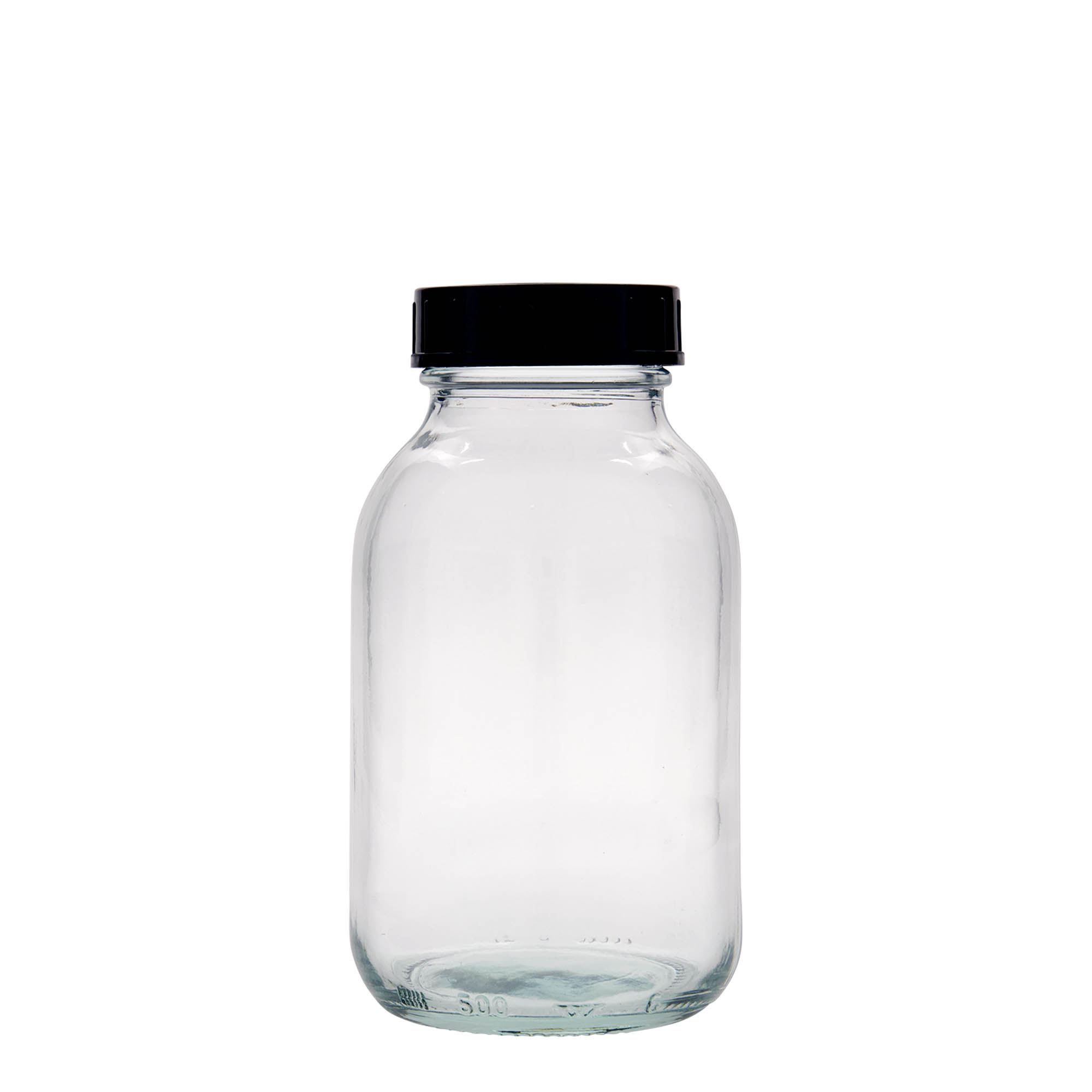 500 ml gotë me qafë të gjerë, hapja: DIN 55 500 ml gotë me qafë të gjerë, hapja: DIN 55