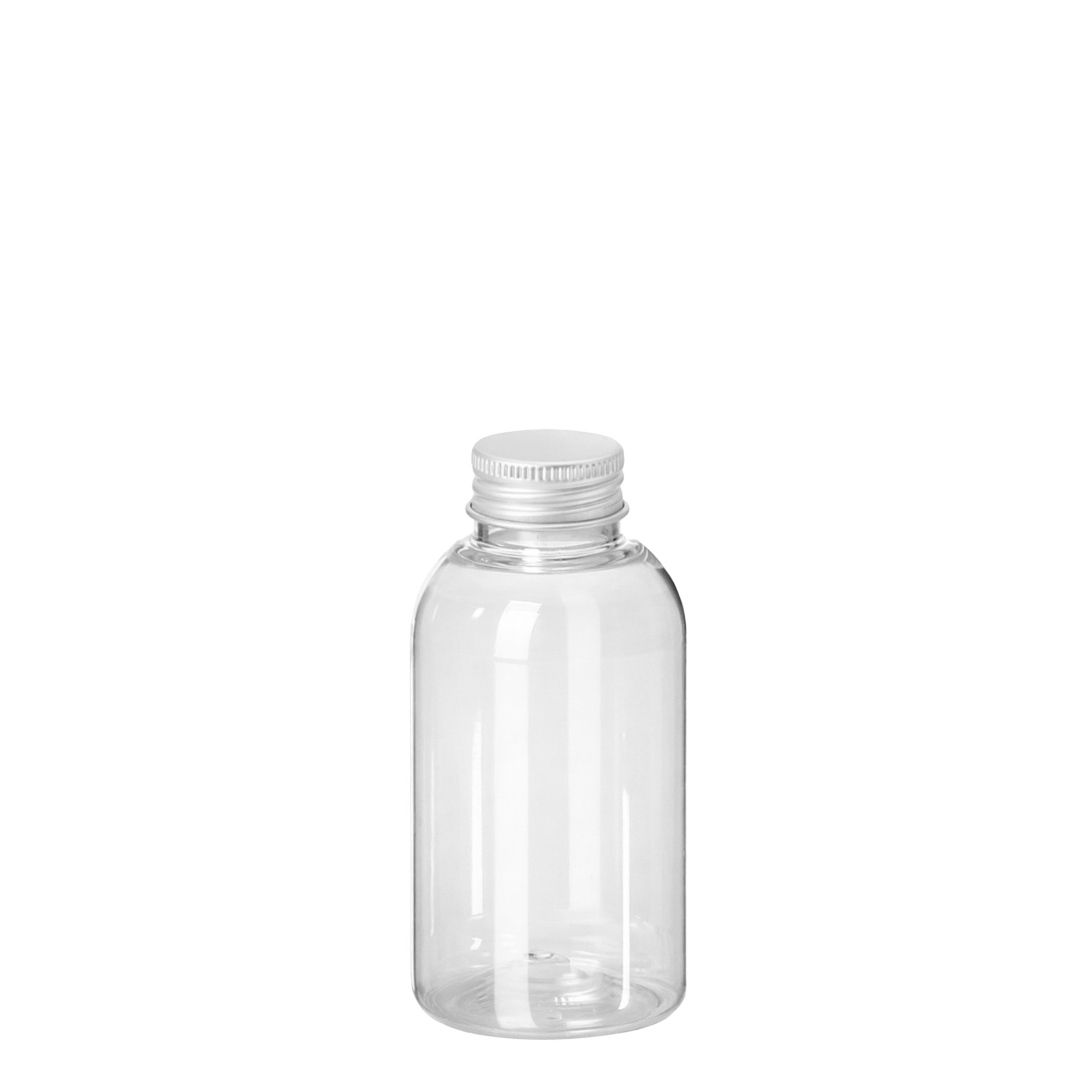 Shishe PET 100 ml 'Boston', plastikë, hapje: 24/410 Shishe PET 100 ml 'Boston', plastikë, hapje: 24/410