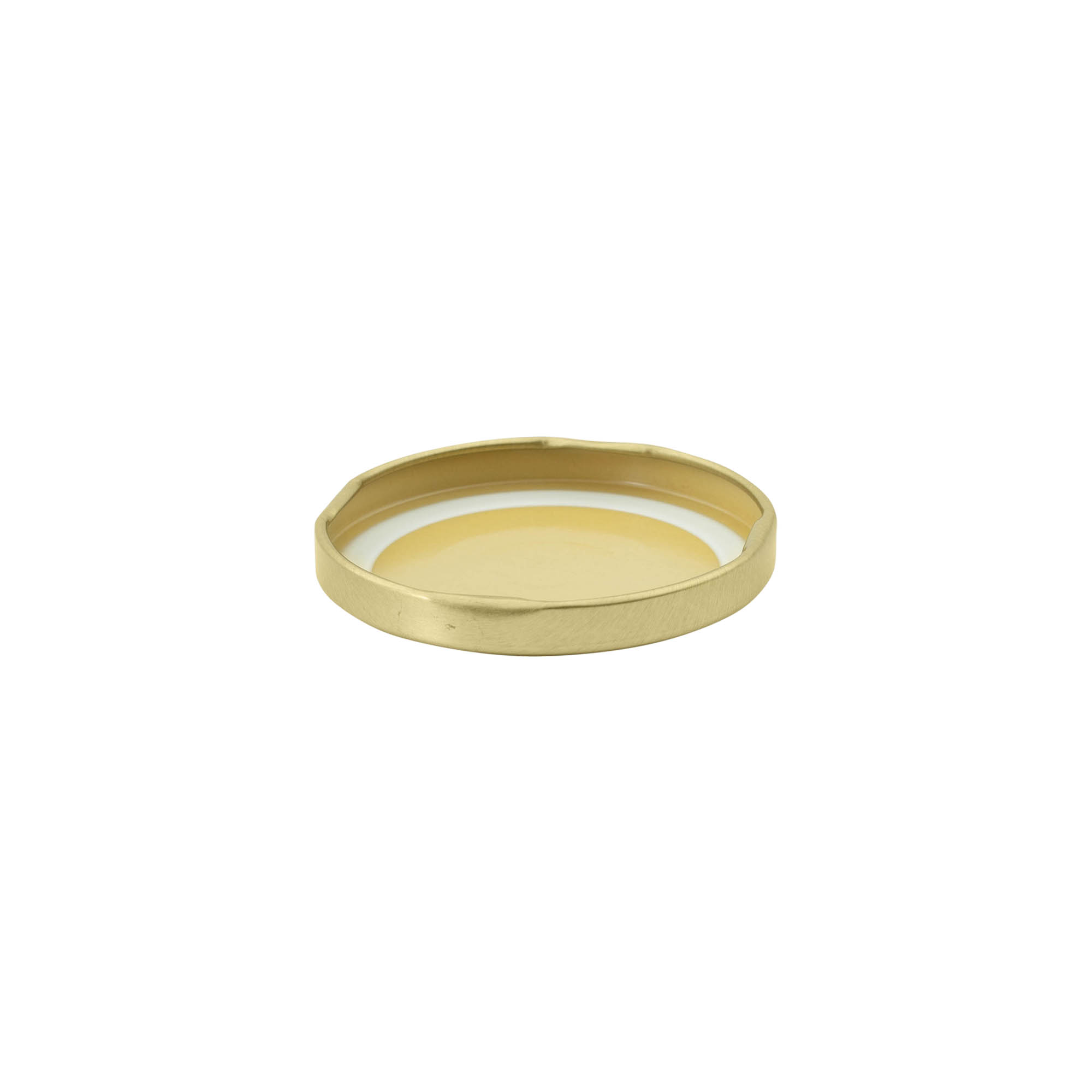 Kapak Twist-Off, fletë çeliku e bardhë, e artë, për hapje: TO 63 Kapak Twist-Off, fletë çeliku e bardhë, e artë, për hapje: TO 63